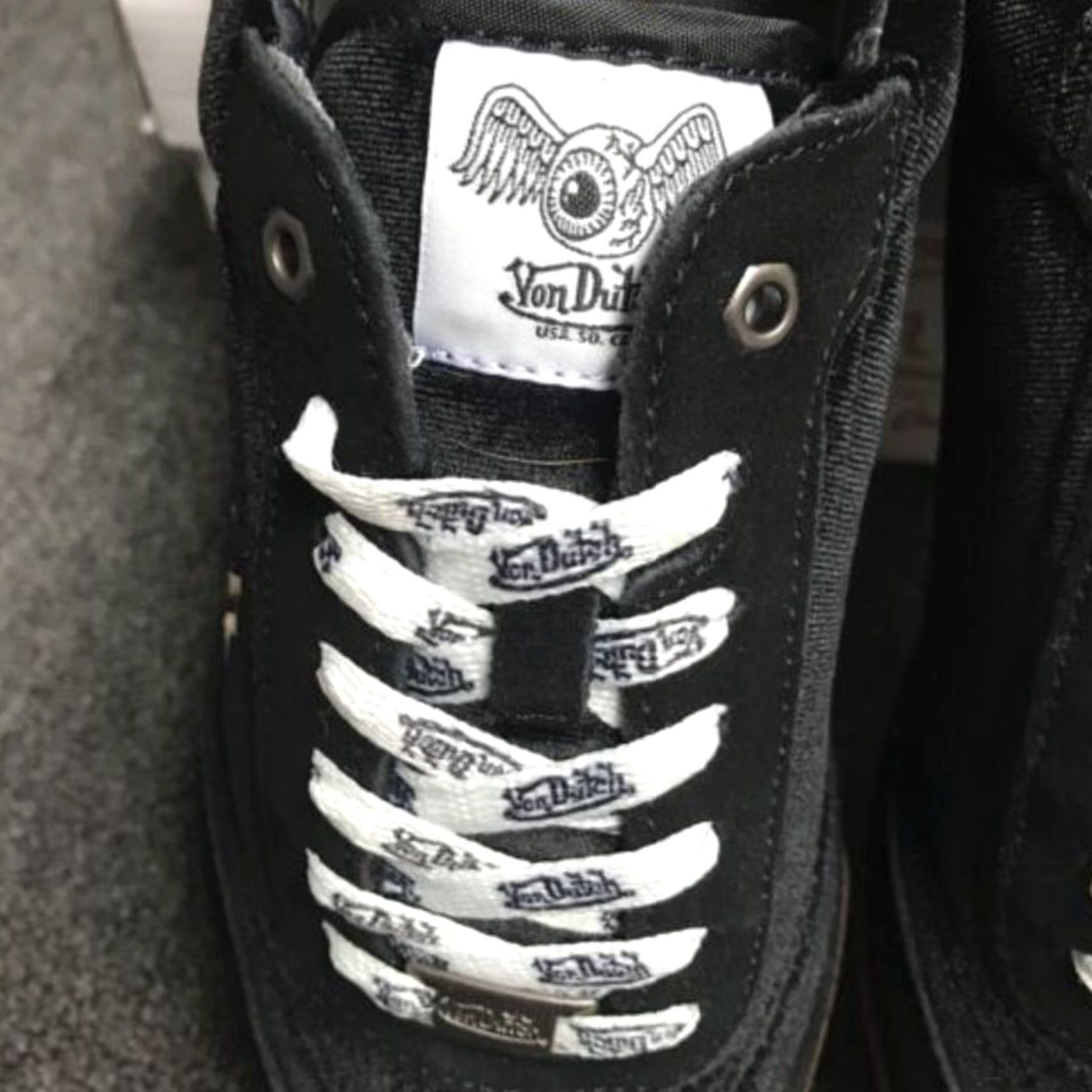 Von Dutch VON DUTCH Women Vanderdutch Velvet Black Gold Saints Sneakers Woman US 9 New Size US 9 / IT 39 - 2 Thumbnail