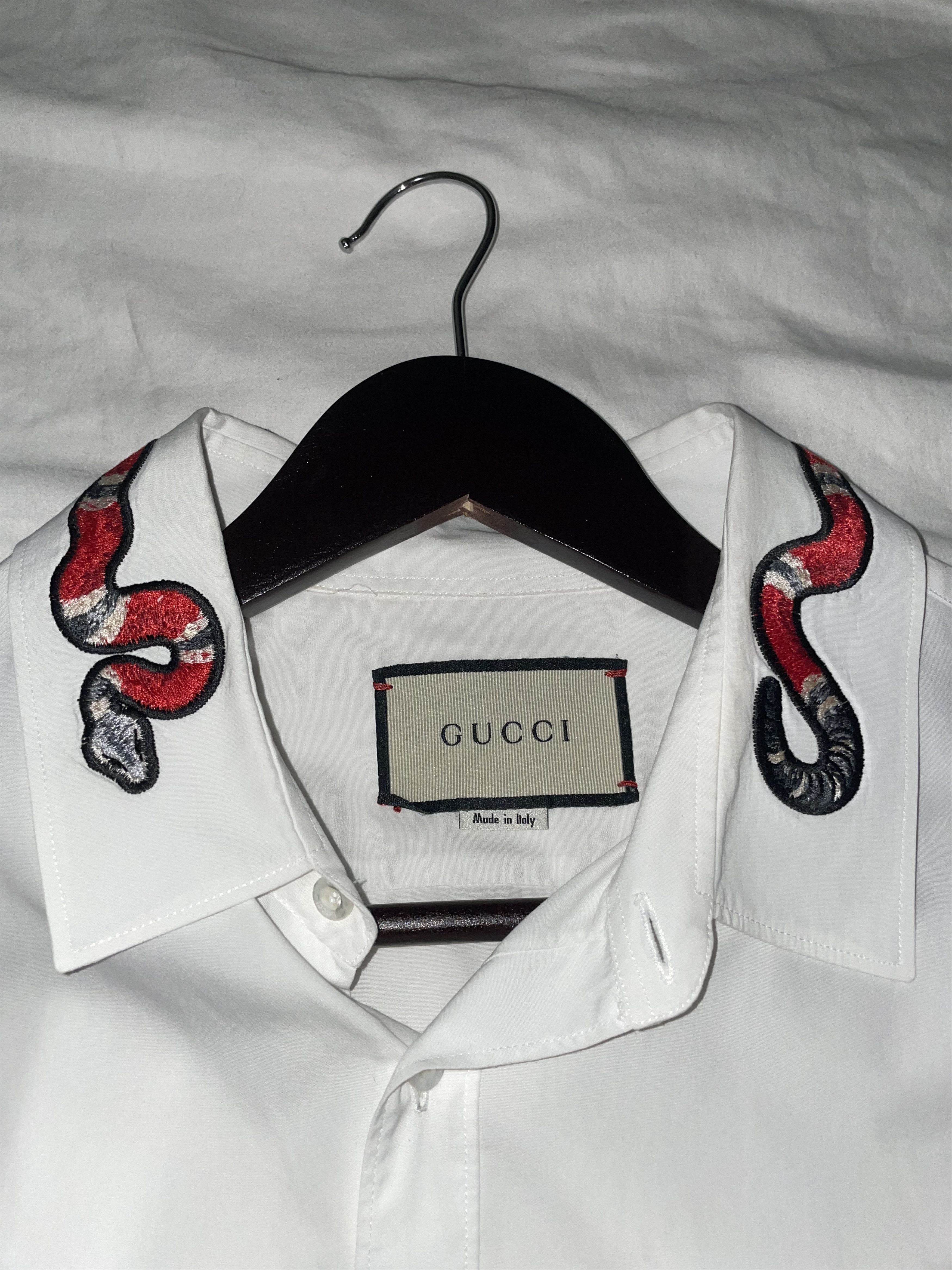 Gucci Gucci kingsnake mens button down shirt Size US XL / EU 56 / 4 - 2 Thumbnail