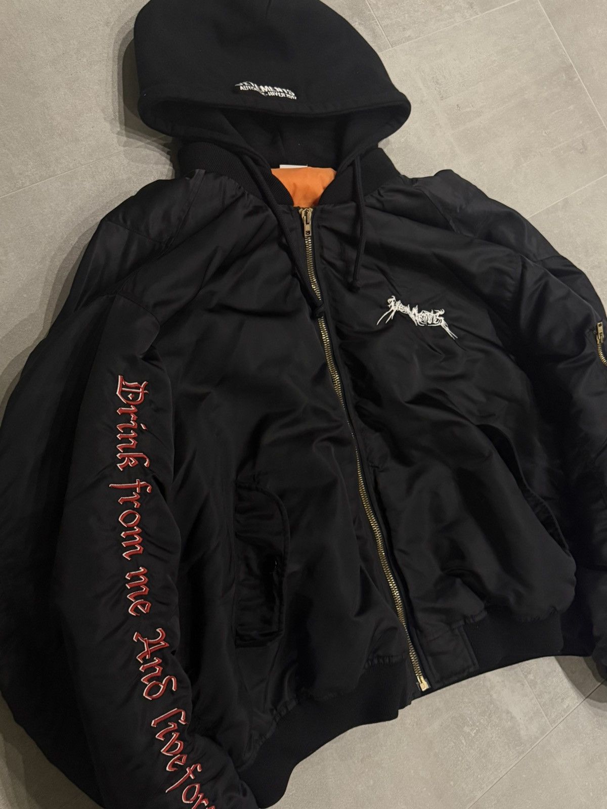 Vetements Total Fucking Darkness Bomber