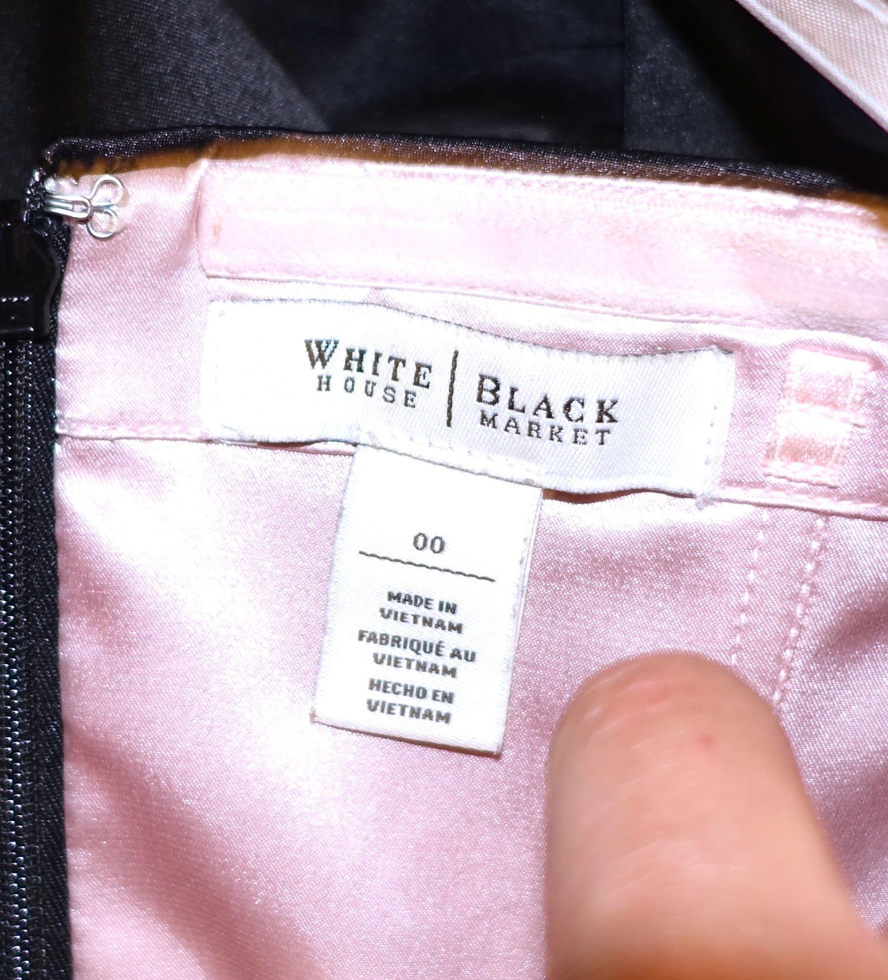 White House Black Market White House Black Market Pale Pink Lace Black Dress 00 Size XXS / US 00 / IT 34 - 8 Thumbnail