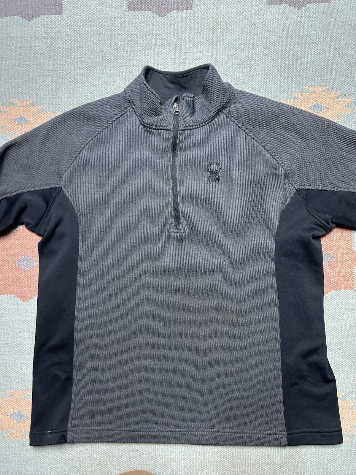Spyder Spyder 1/4 zip pullover knit sweater shirt jacket black XL Size US XL / EU 56 / 4 - 4 Thumbnail