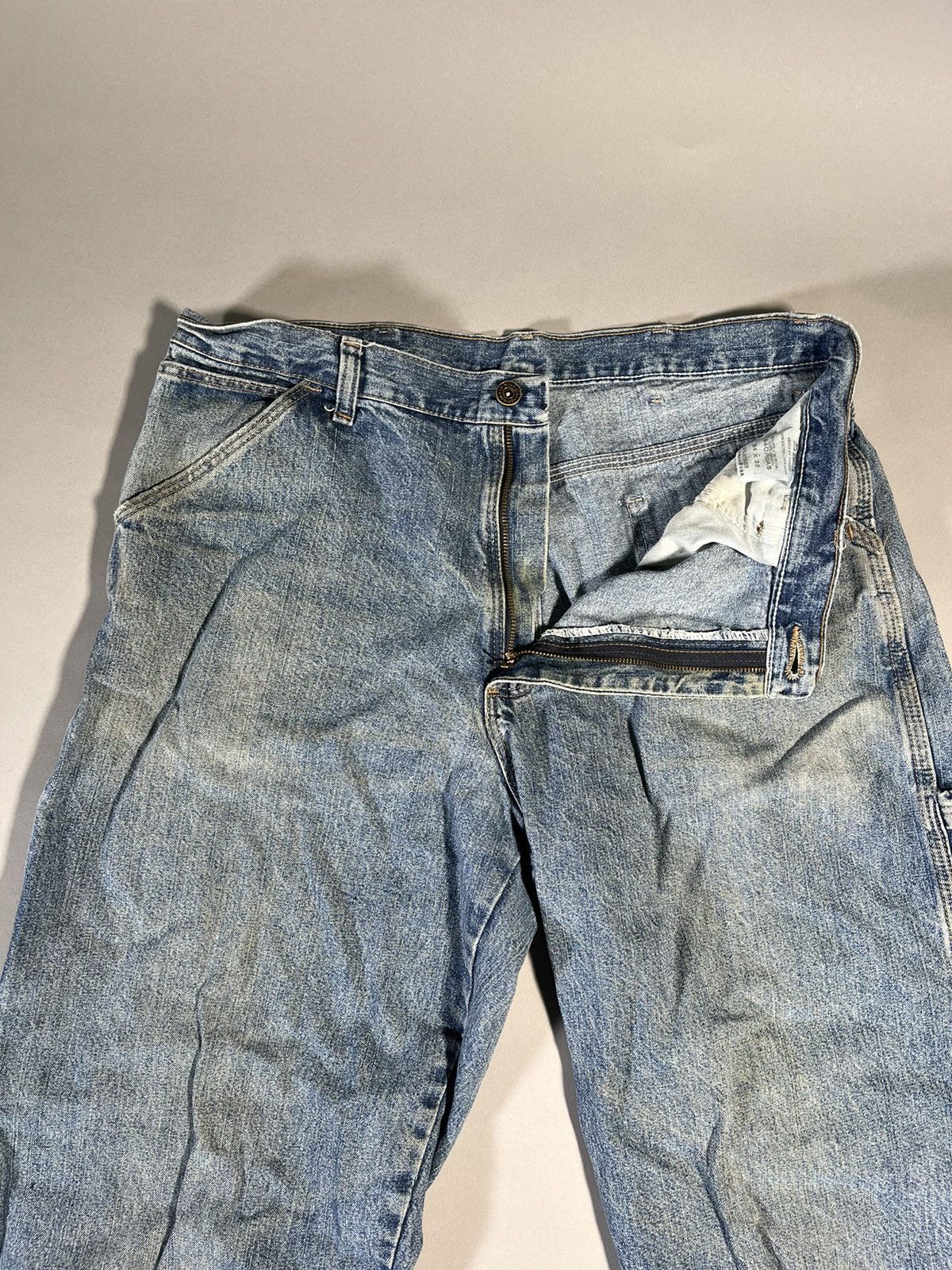 Wrangler Y2K Wrangler Baggy Skater Distressed Carpenter Jeans Size US 32 / EU 48 - 2 Thumbnail