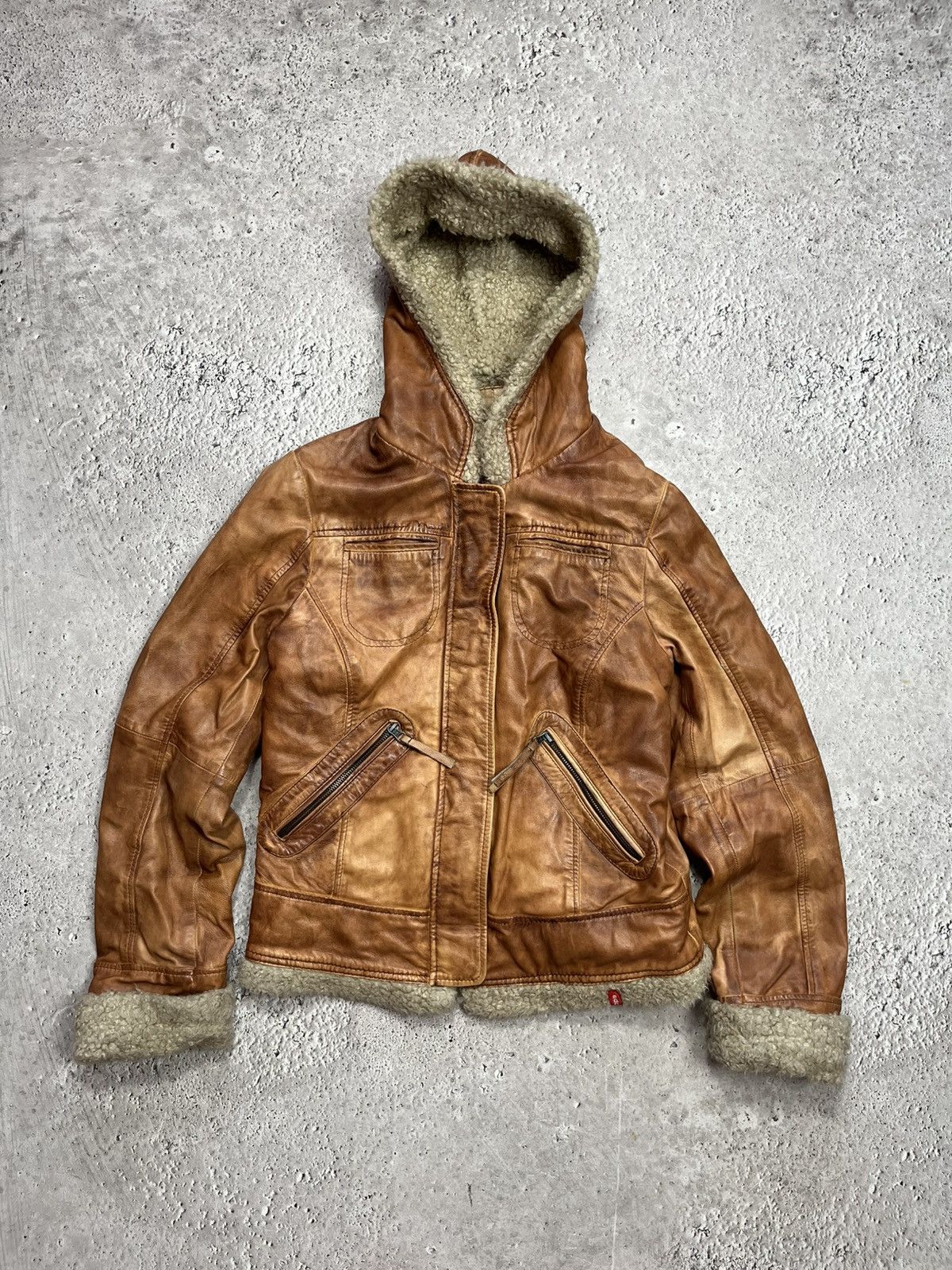 Other Avant Garde Faux Shearling Leather Jacket Womens L Size L / US 10 / IT 46 - 1 Thumbnail