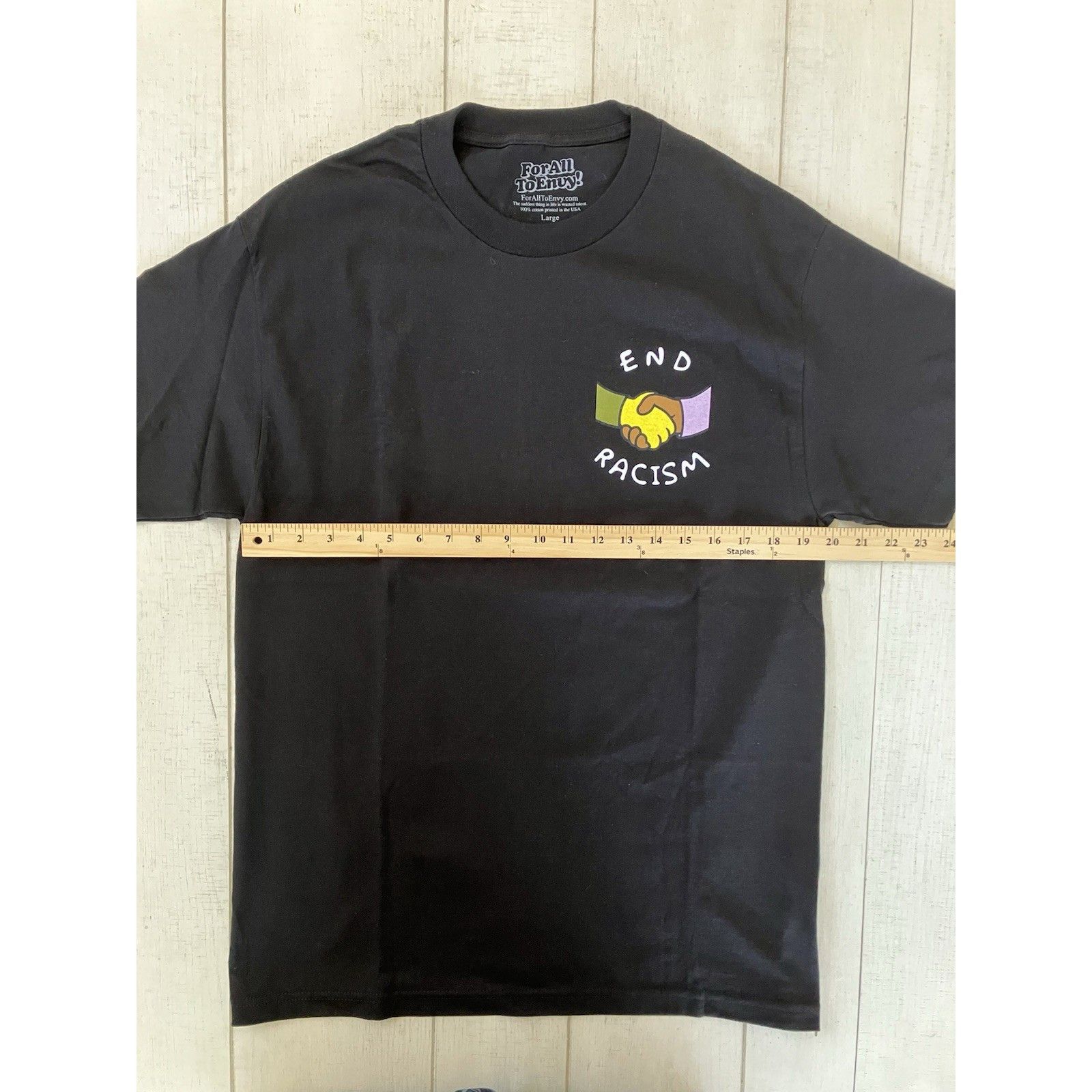 Other For All Envy “End Racism” Culture T-Shirt Vibrant Social Hea Size US L / EU 52-54 / 3 - 7 Thumbnail