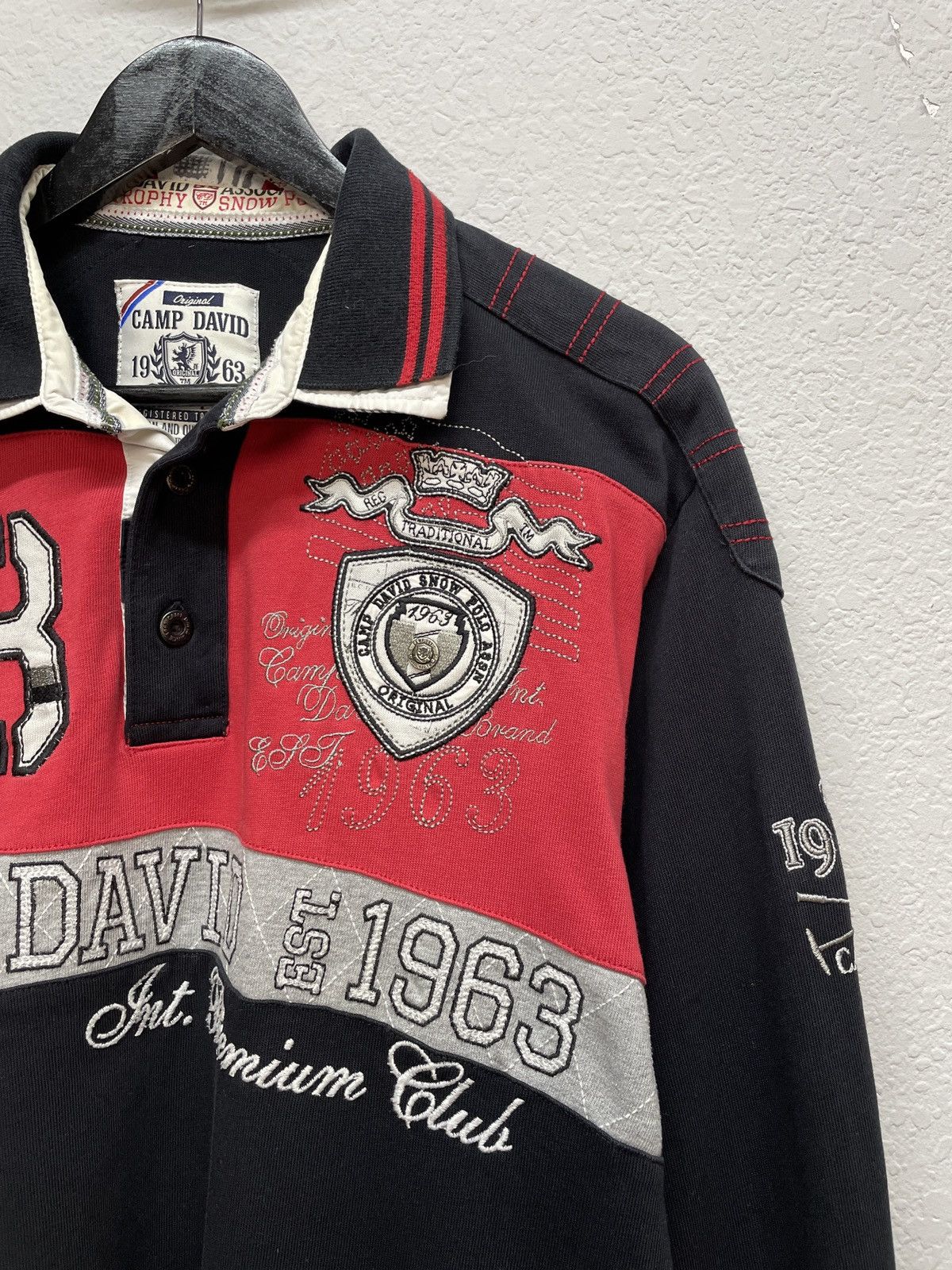 Vintage Vintage Camp David Like Polo Ralph Lauren Rugby Long Sleeve Size US L / EU 52-54 / 3 - 7 Thumbnail