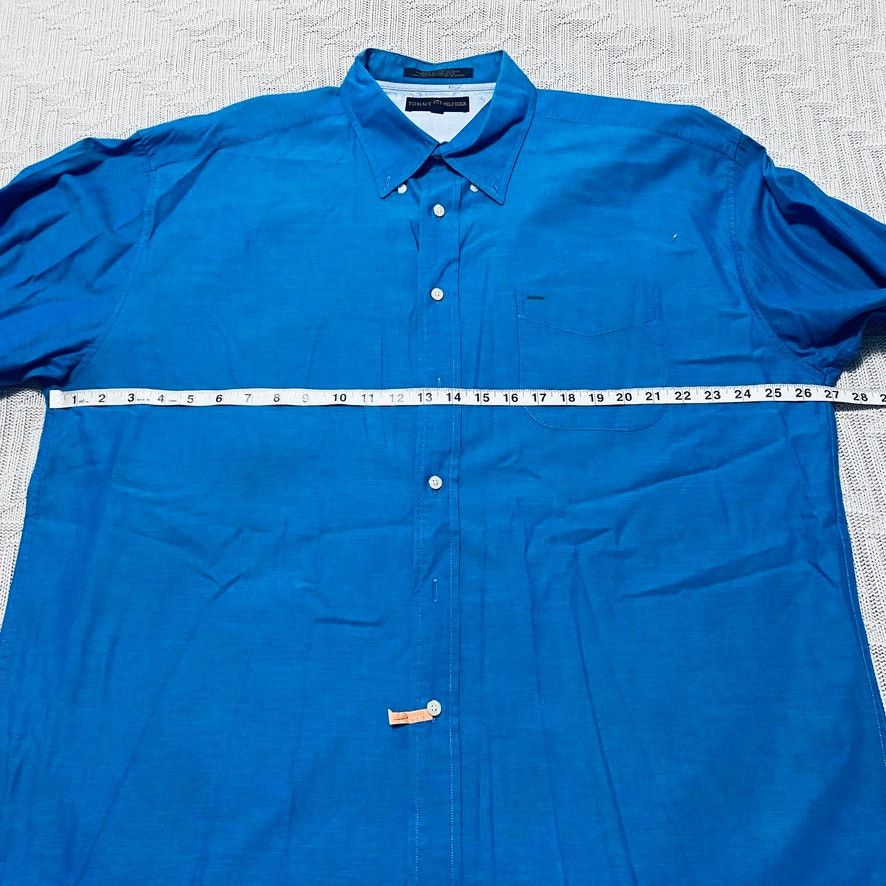 Tommy Hilfiger Tommy Hilfiger solid blue button down Size US XXL / EU 58 / 5 - 6 Thumbnail