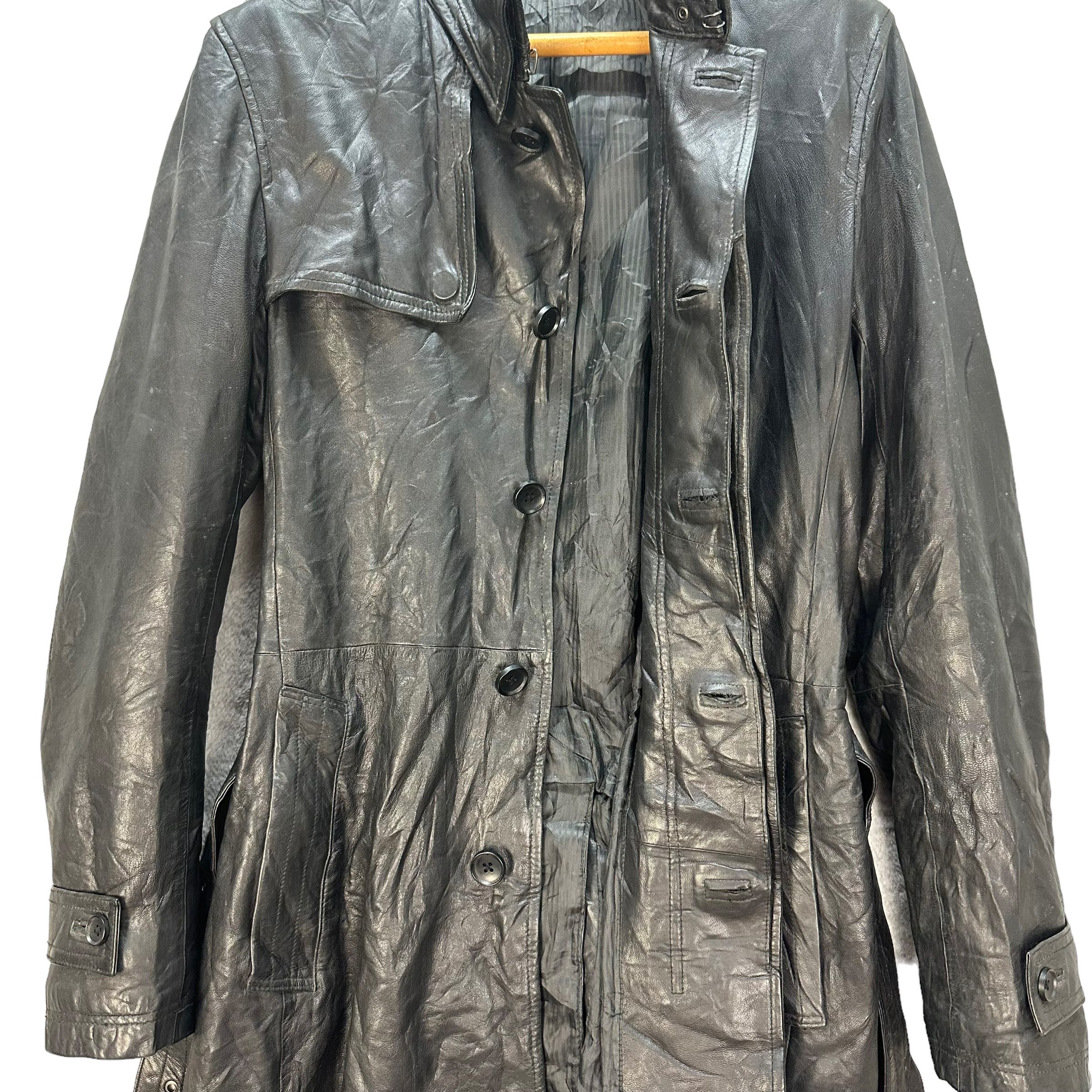 Tornado Mart TORNADO MART POLY OVERCOAT / TRENCH COAT #8750-024 Size L / US 10 / IT 46 - 7 Thumbnail
