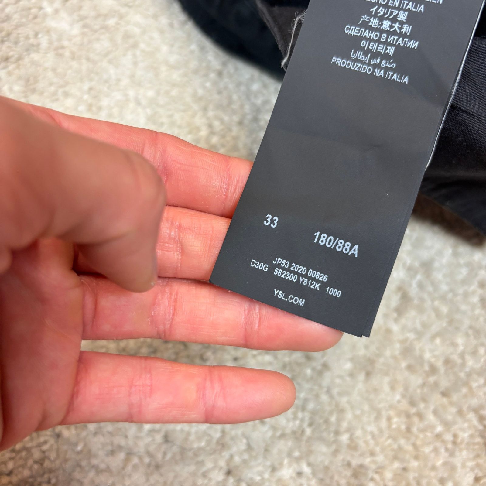 Saint Laurent Paris Saint Laurent Paris YSL 2020 Chino Pants Men's 32x29 Size US 32 / EU 48 - 11 Thumbnail
