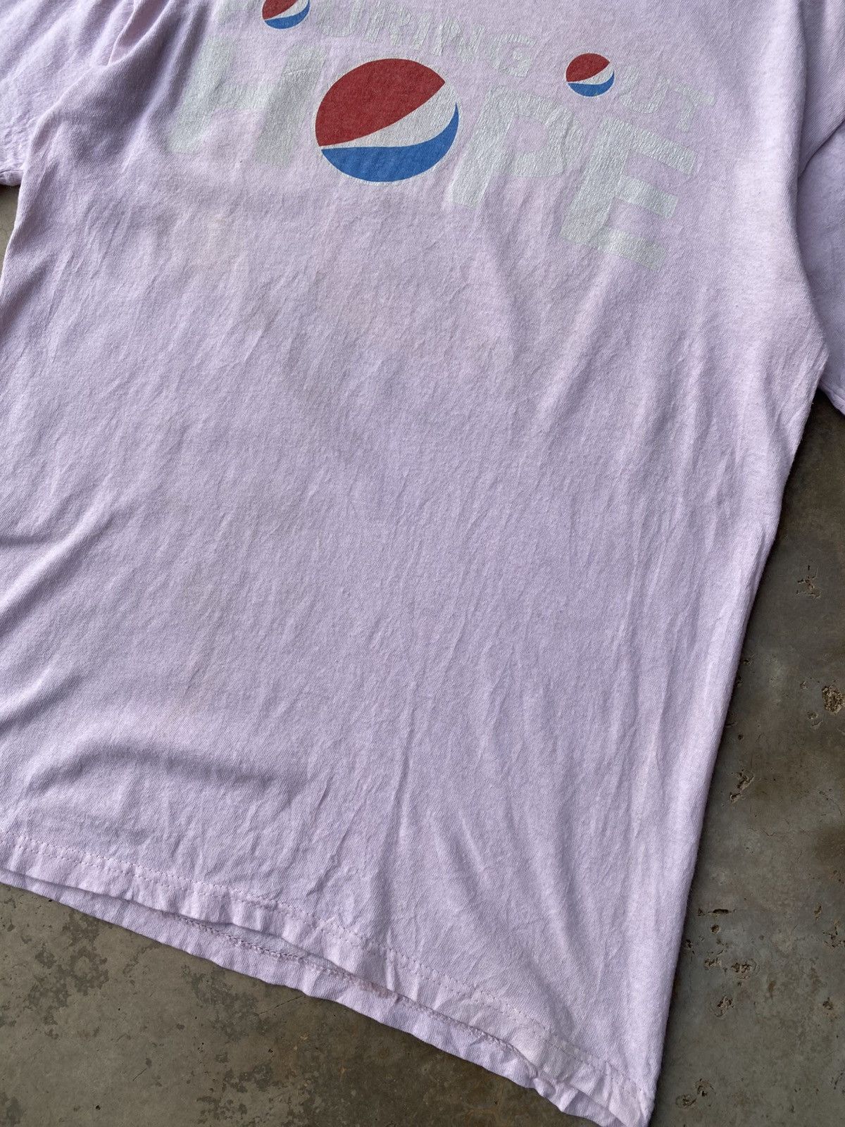 Jerzees Vintage Y2K Jerzees Pepsi Backhit Printed T-Shirt Size US S / EU 44-46 / 1 - 3 Thumbnail