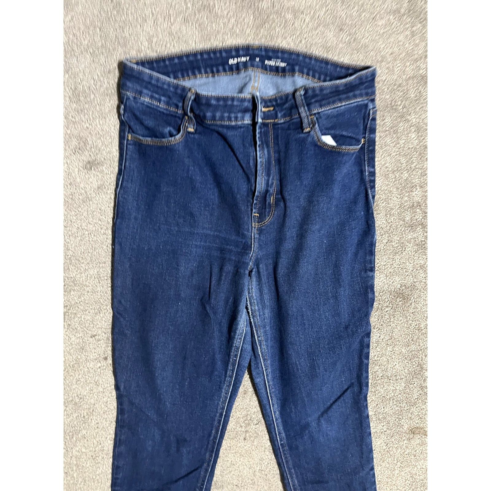 Old Navy Old Navy Womens Super Skinny Jeans Size 10 Regular Hi rise Slim Skinny Jeans Womens Size 32" / US 10 / IT 46 - 2 Thumbnail