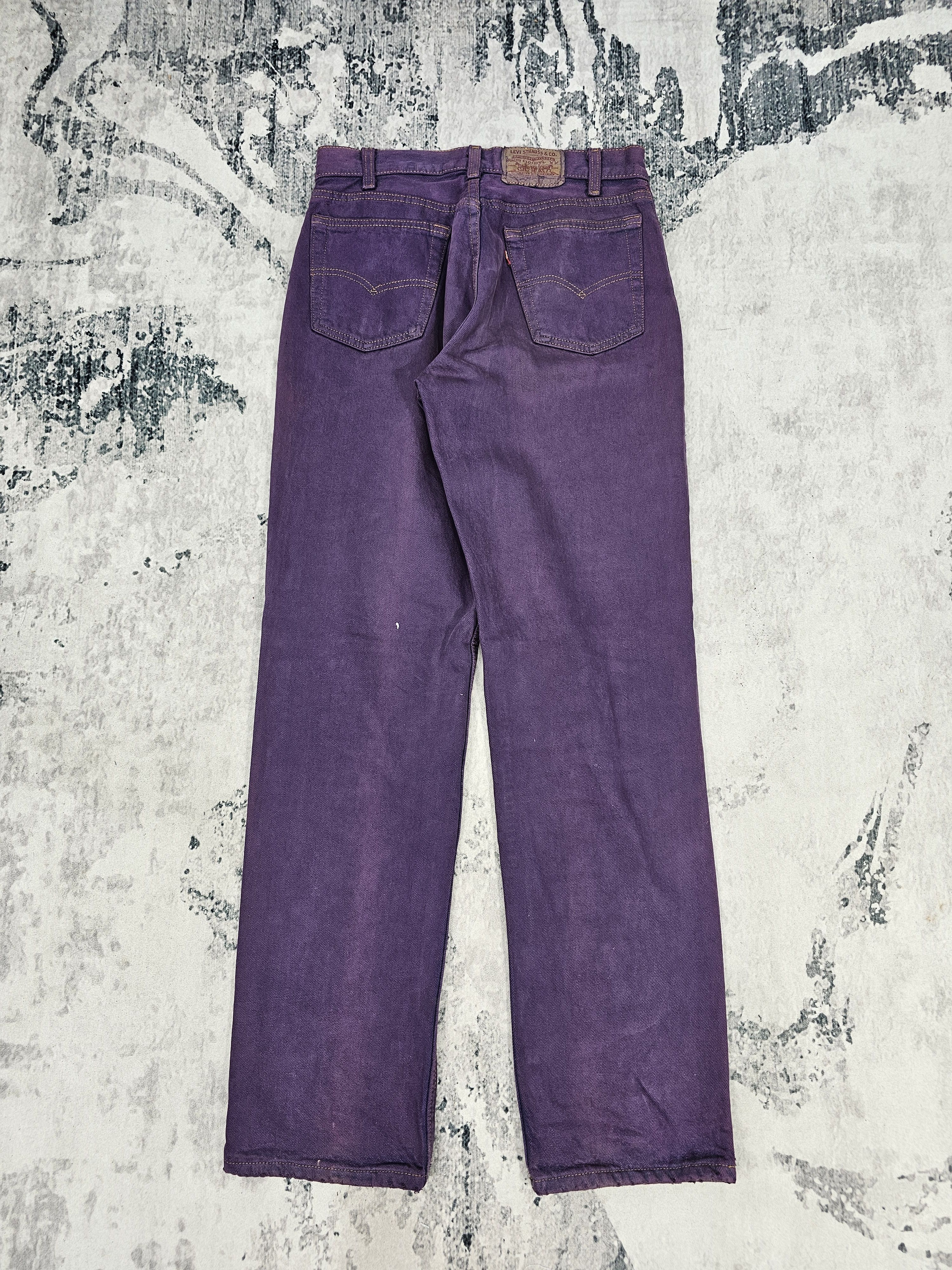 Levi's Vintage Clothing Vtg 90'S LEVIS 501 Purple Faded Jeans Made In USA L0512 Size US 28 / EU 44 - 2 Thumbnail