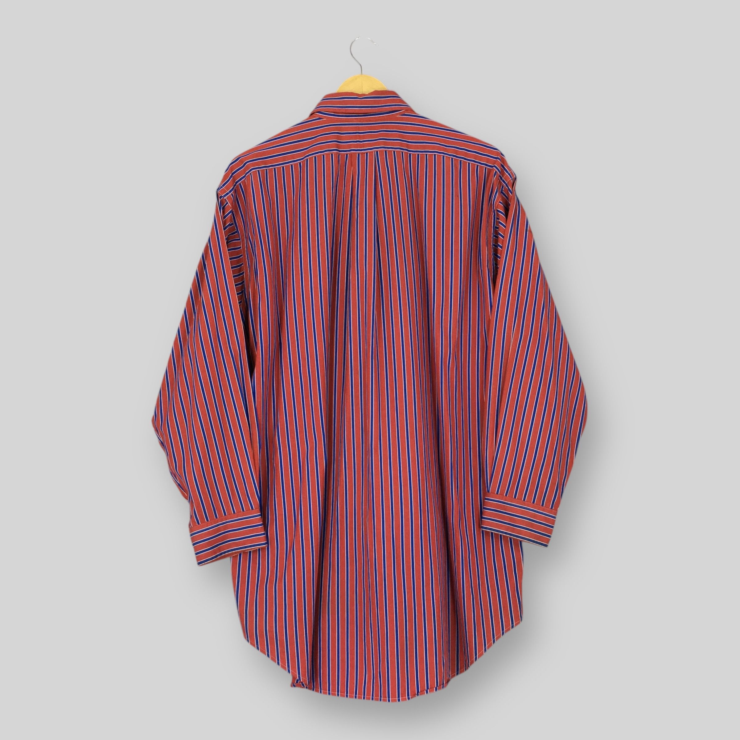 Polo Ralph Lauren × Ralph Lauren Vintage 90s Polo Ralph Lauren Stripes Flannel Shirt Large Size US L / EU 52-54 / 3 - 6 Thumbnail