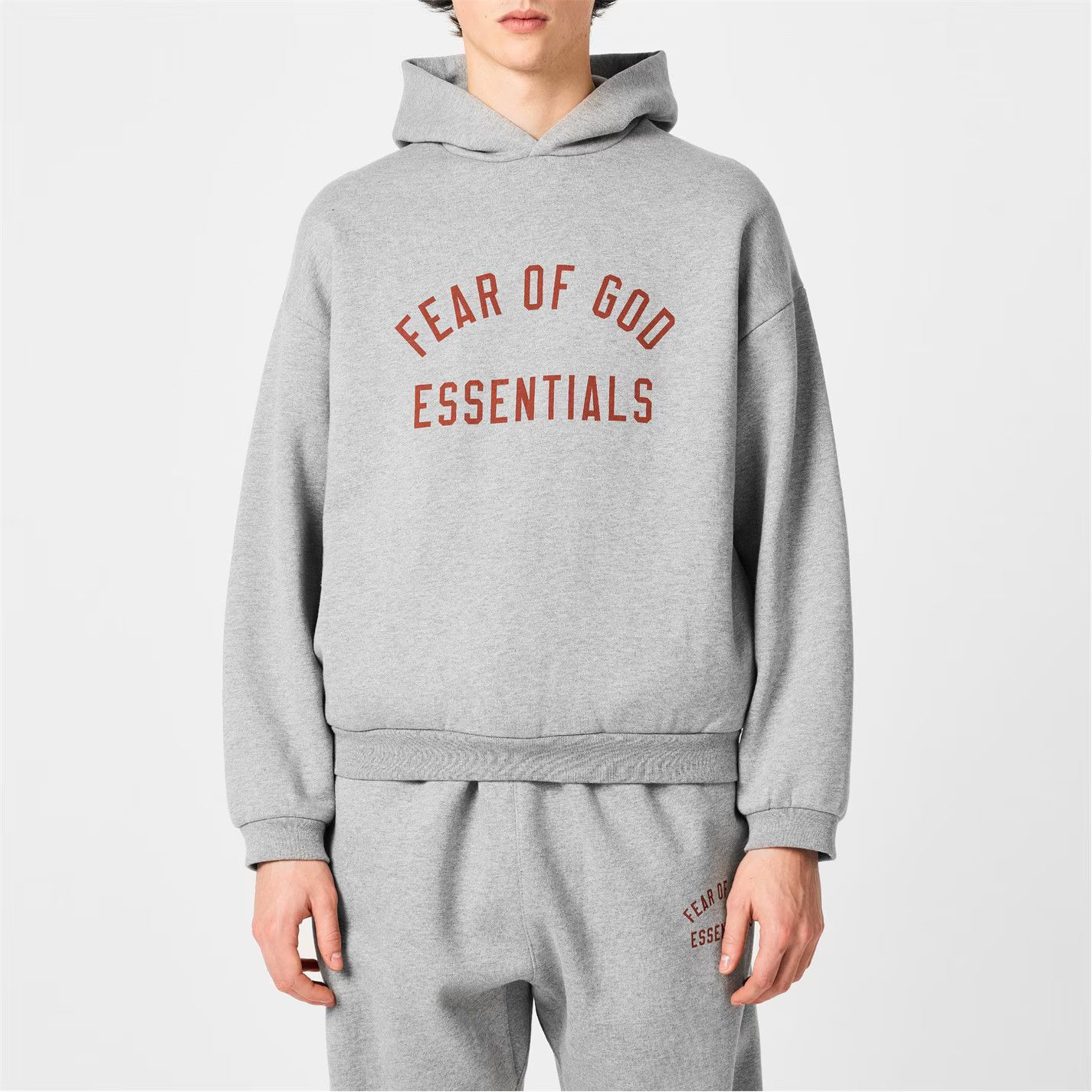 Fear of God o1g2r1mq0426 Fleece Hoodie in Heather Grey Size US M / EU 48-50 / 2 - 3 Thumbnail