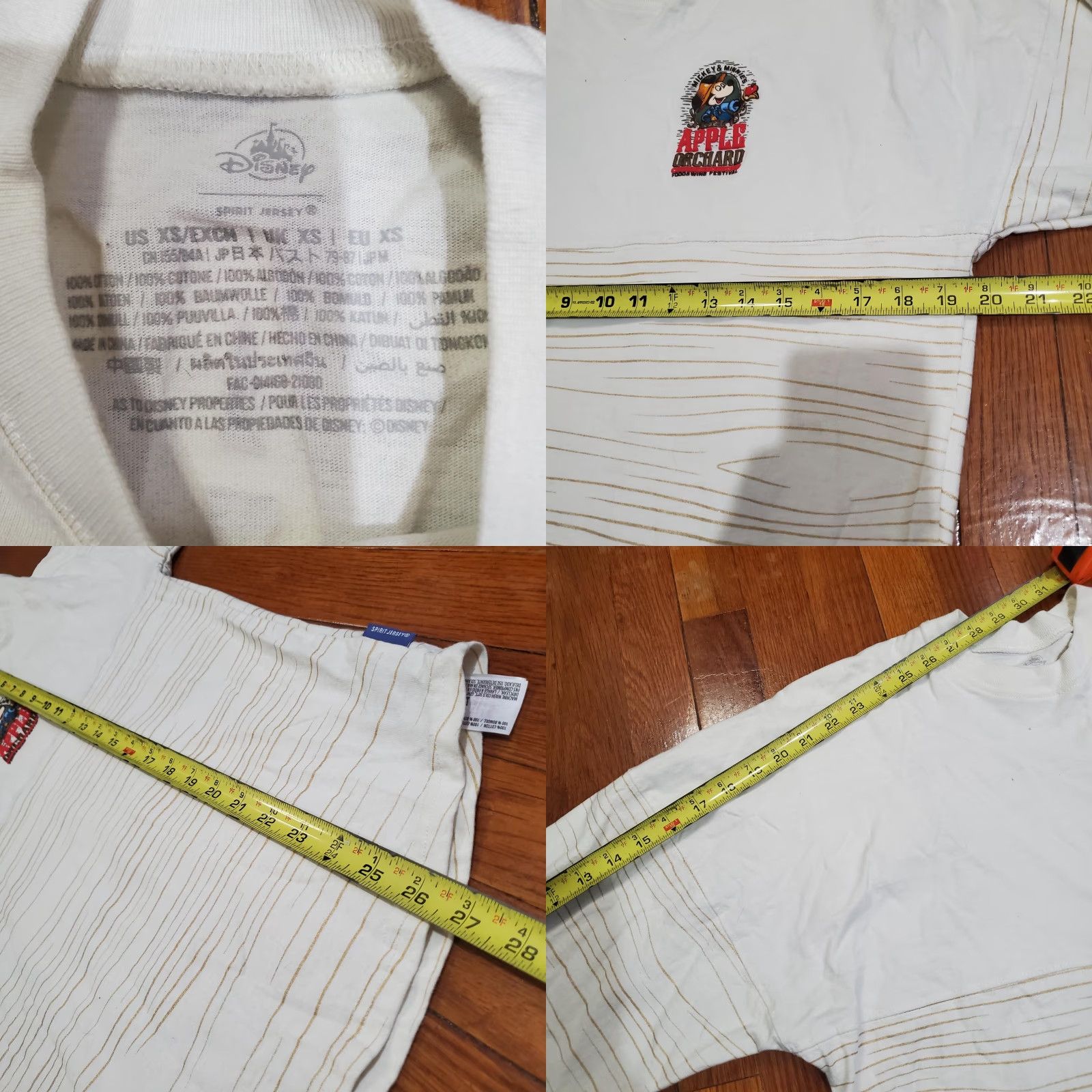 Disney Disney Spirit Jersey Shirt Womens XS Sweet As Pie Apple Orchard Mickey Minnie Size XS / US 0-2 / IT 36-38 - 8 Thumbnail