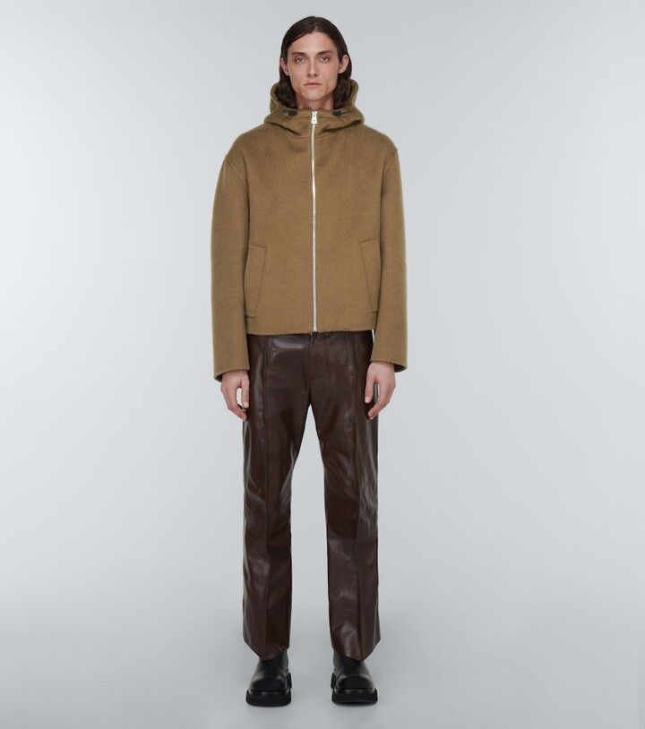 Bottega Veneta FW23 Alpaca / Wool Blend Hooded Jacket Size US M / EU 48-50 / 2 - 5 Thumbnail