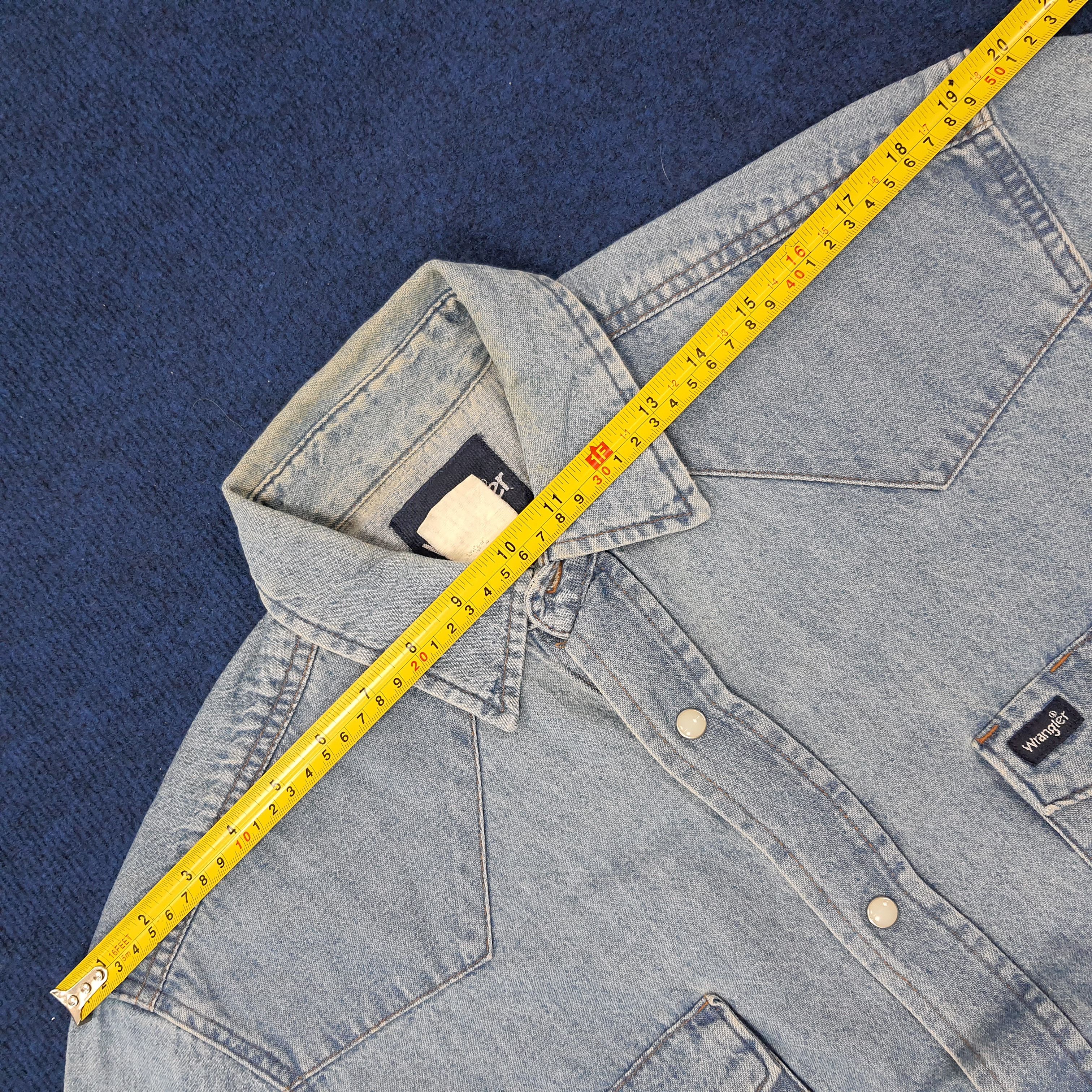 Vintage × Wrangler Vintage Wrangler Denim Button Up Shirt C219N8 Size US M / EU 48-50 / 2 - 7 Thumbnail