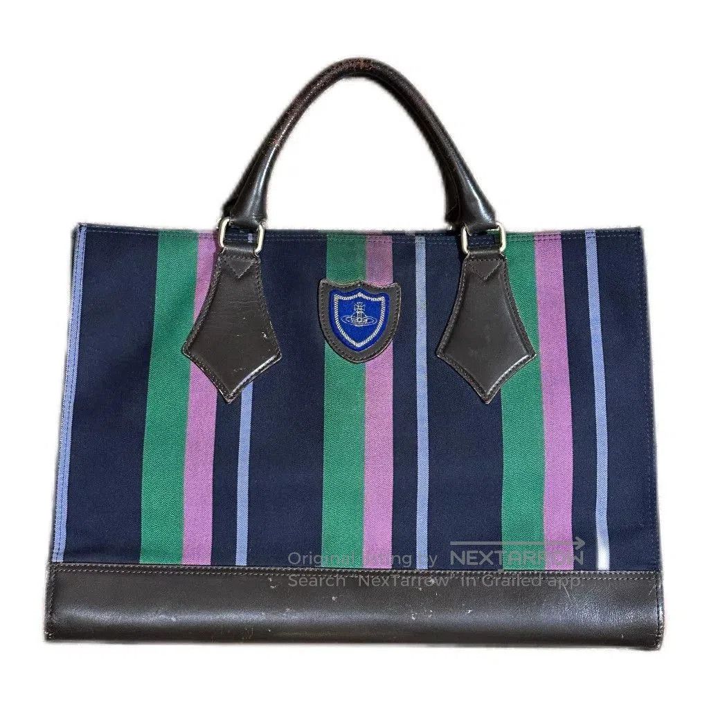 Vivienne Westwood Vivienne Westwood Striped Saturn Tote. Size ONE SIZE - 1 Thumbnail