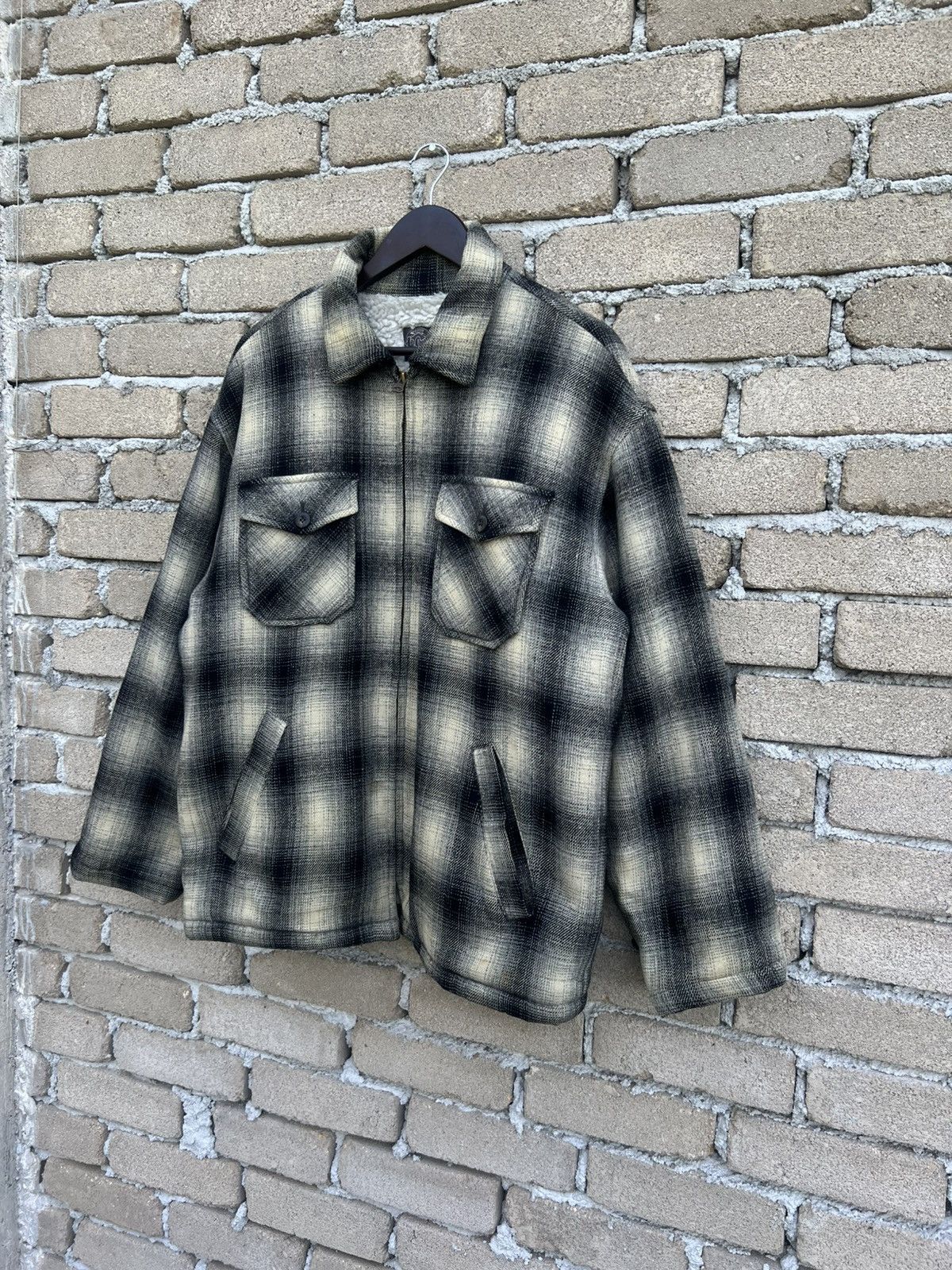 Vintage Vintage Lee Copper Wool Plaid Tartan Jacket Size US L / EU 52-54 / 3 - 4 Thumbnail