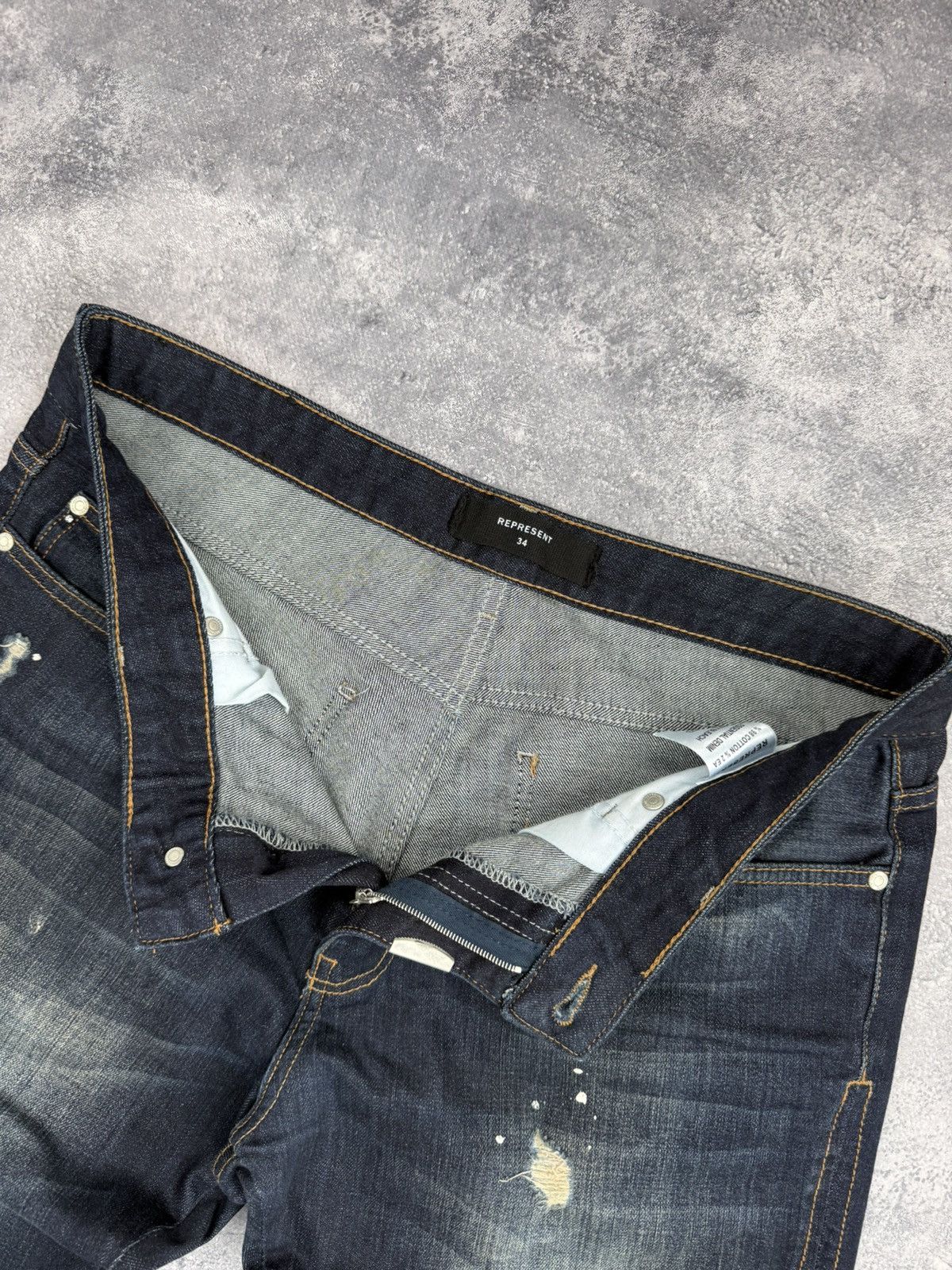 Represent Clo. Represent Denim Jeans Distressed Pants Streetwear Hype Size US 34 / EU 50 - 15 Thumbnail