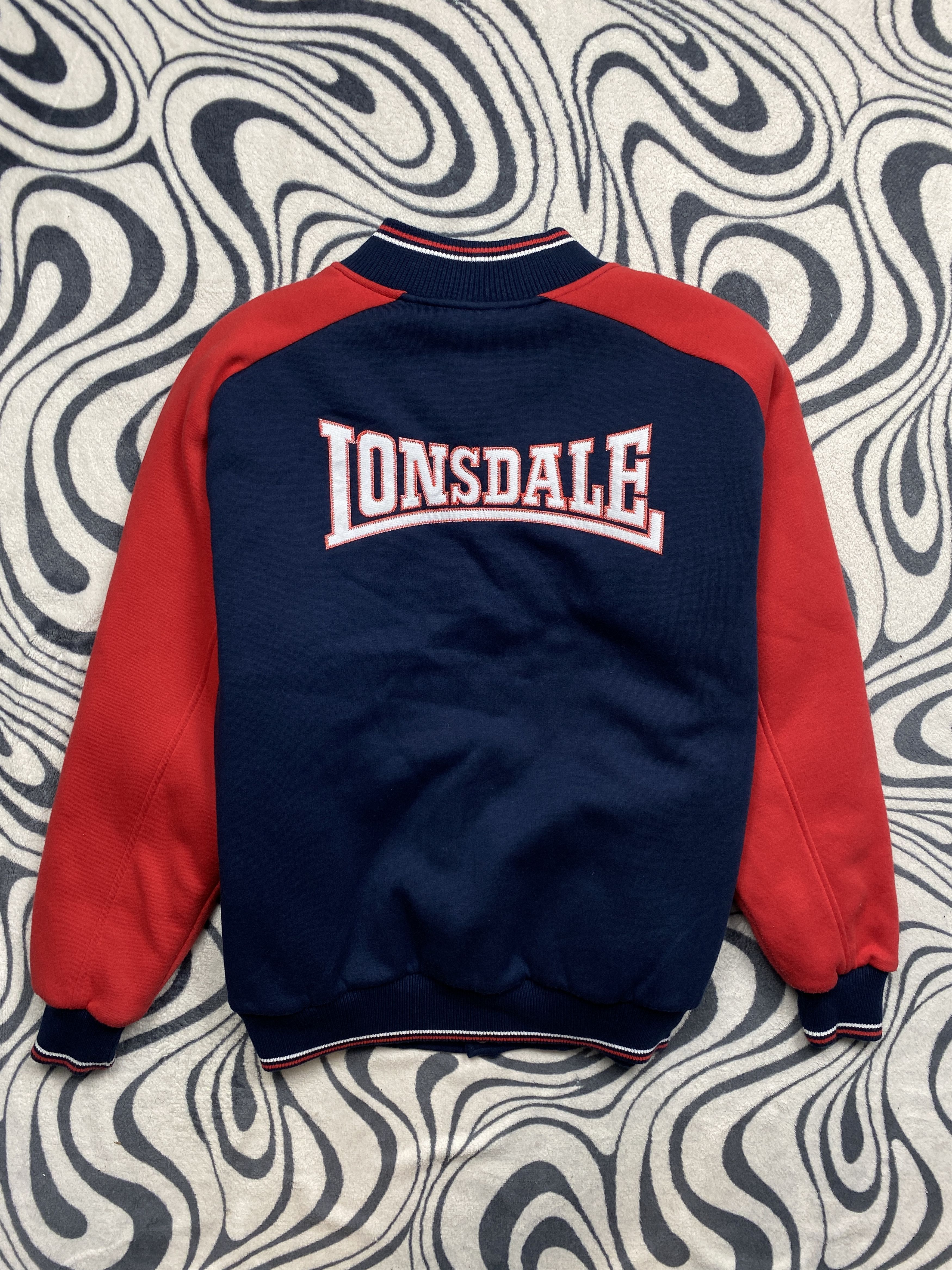 Lonsdale Vintage Mens Bomber Jacket Varsity