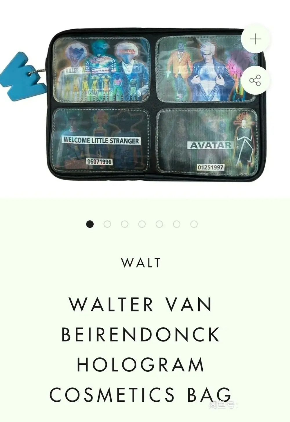 Walter Van Beirendonck HOLOGRAM COSMETICS BAG Size ONE SIZE - 8 Thumbnail