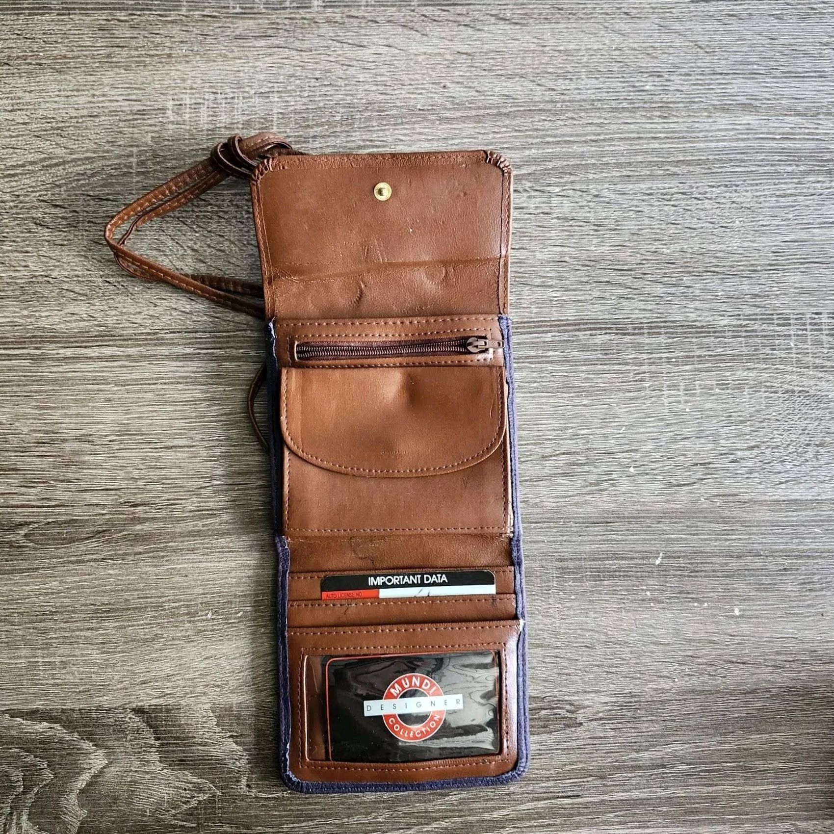 Vintage Mundi Collection Designer Women Purple Brown Shoulder Bag Size ONE SIZE - 5 Thumbnail