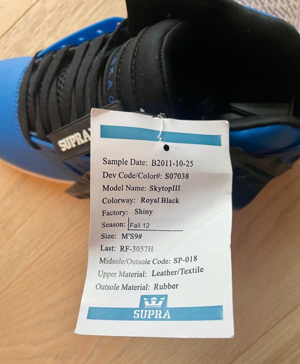 Supra NEW 2011 SUPRA Skytop 3 MUSKA SAMPLE. S07038. Size 8UK/9US Size US 9 / EU 42 - 7 Thumbnail