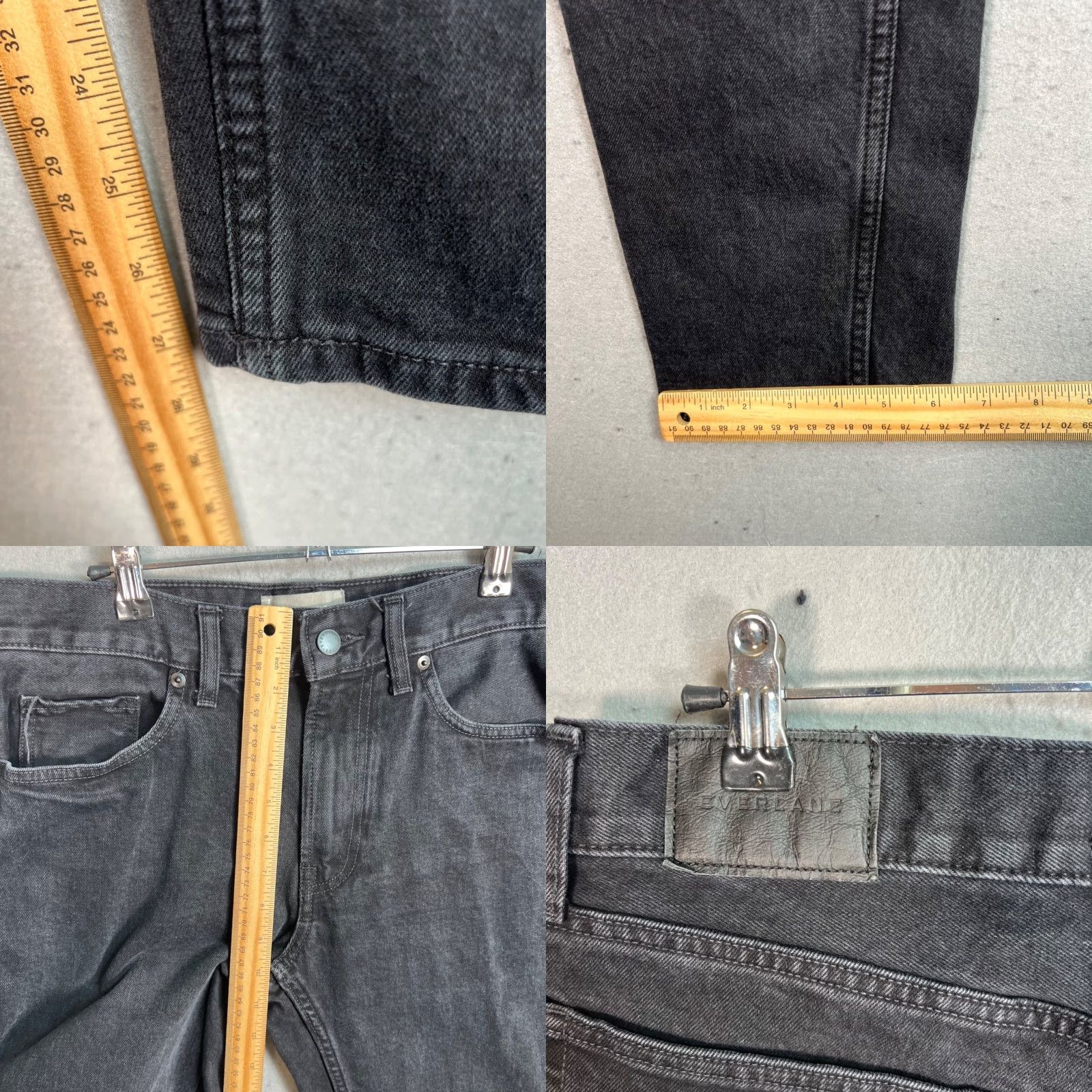 Everlane Everlane The Slim Fit Jean Jeans 31 Regular Black Denim Men Slim Size US 31 - 8 Thumbnail