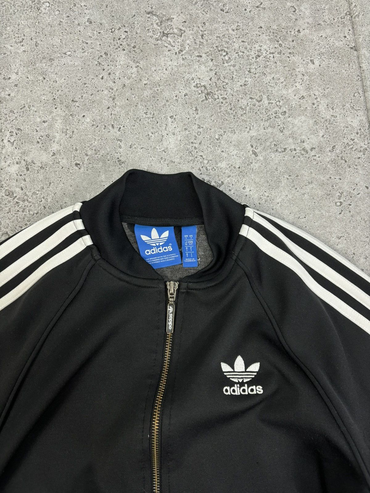Adidas × Vintage Vintage Retro Zip Up Adidas Originals 3 Stripes Cropped Y2K Size US S / EU 44-46 / 1 - 8 Thumbnail