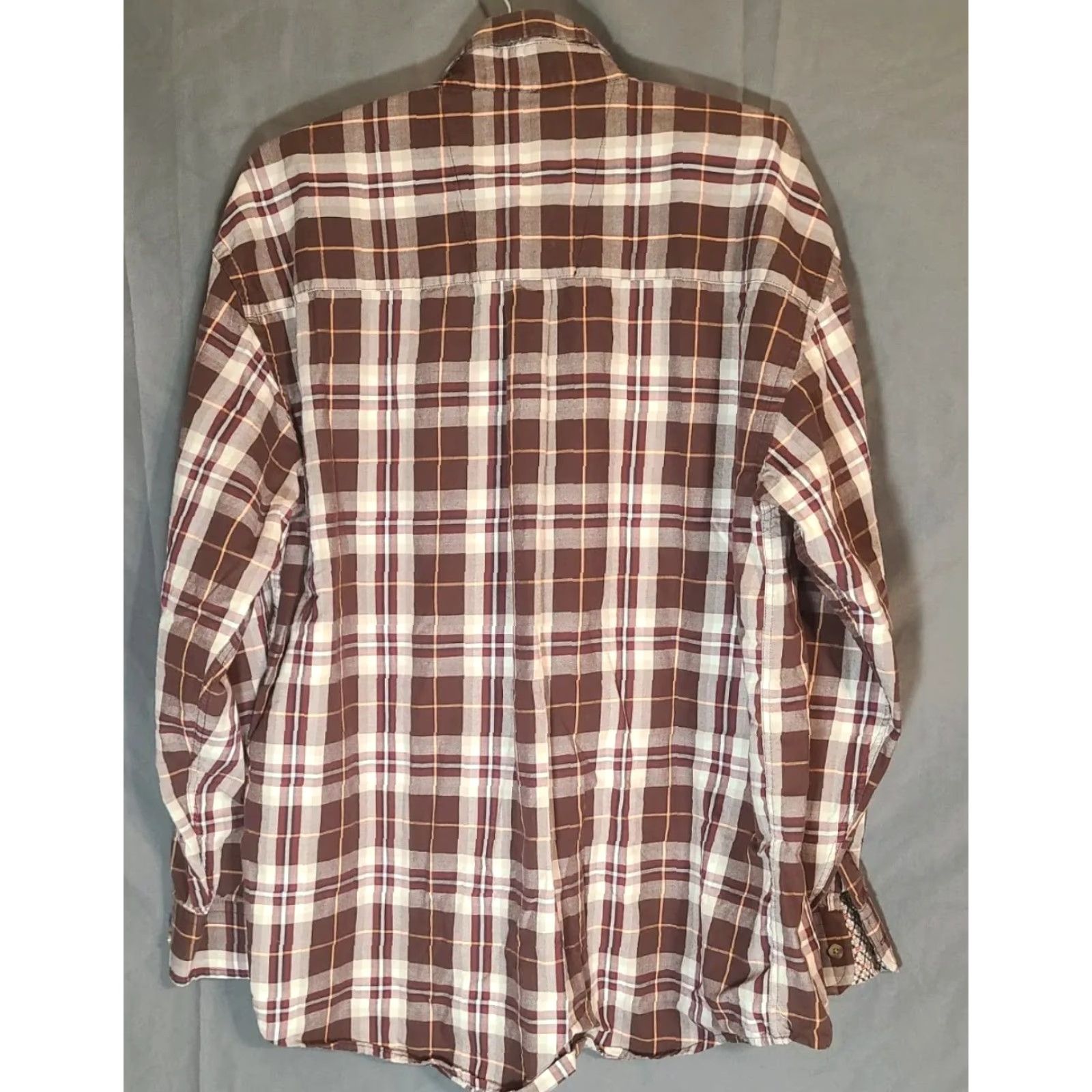 Wrangler VINTAGE Wrangler George Strait Button Up Shirt Large Adult Red Plaid Pocket Mens Size US L / EU 52-54 / 3 - 2 Thumbnail