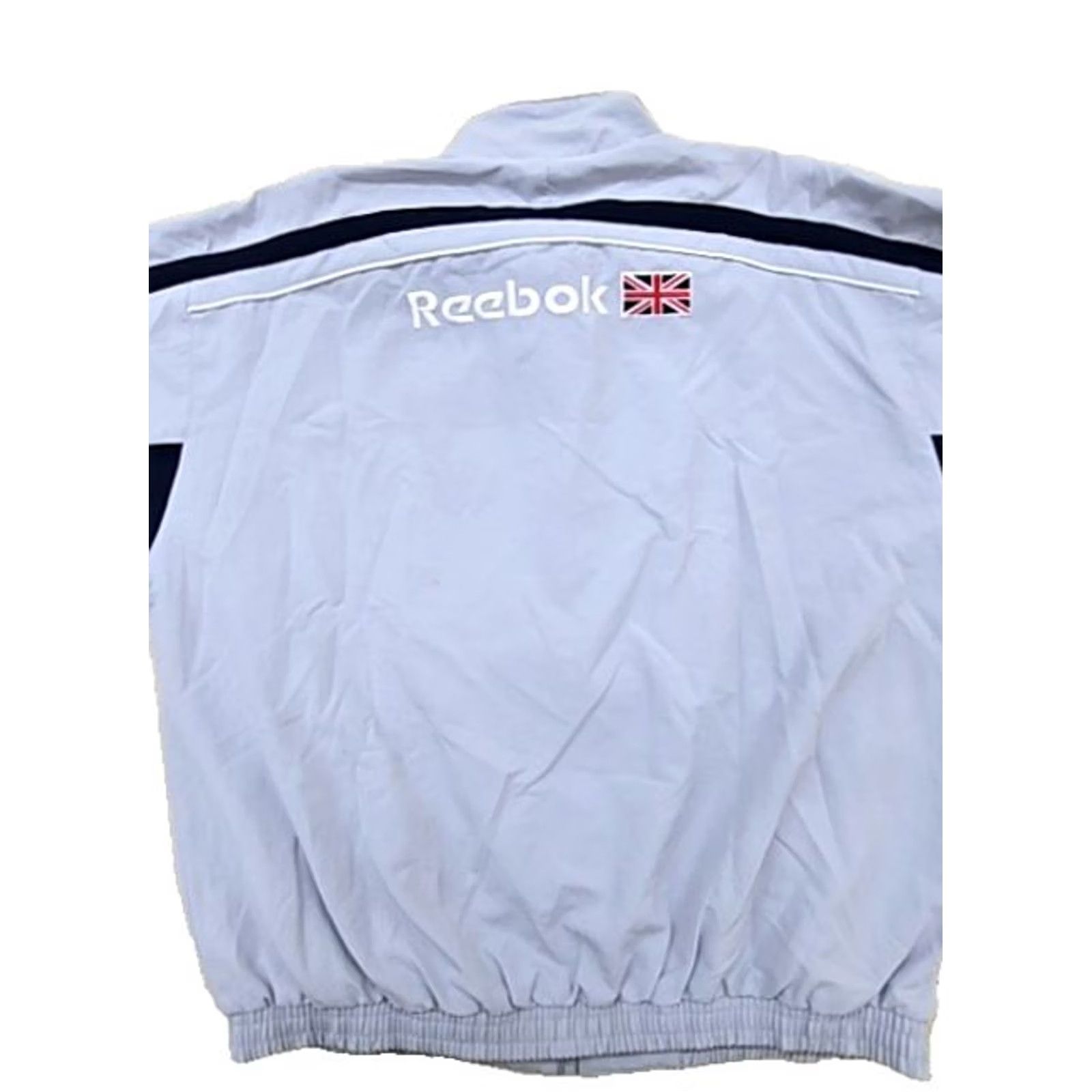 Reebok Reebok Men's Grey Track Jacket M Full Zip Union Jack Size US M / EU 48-50 / 2 - 2 Thumbnail