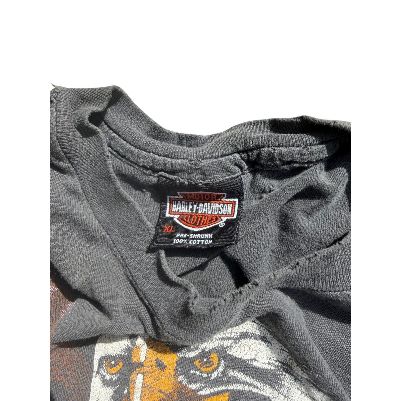 Harley Davidson Vintage Distressed Harley Davidson All-Over Eagle Tee Size US XL / EU 56 / 4 - 3 Thumbnail