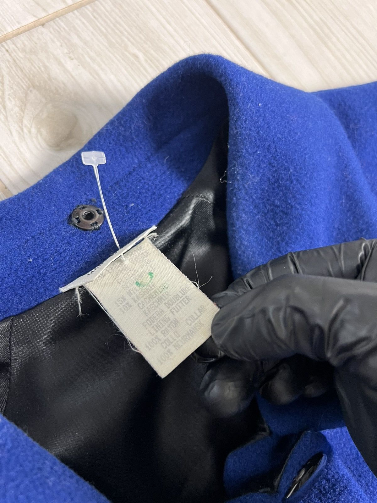Versace Versace Coat Jacket Made in Italy Blue Wool 1990s Size US L / EU 52-54 / 3 - 11 Thumbnail