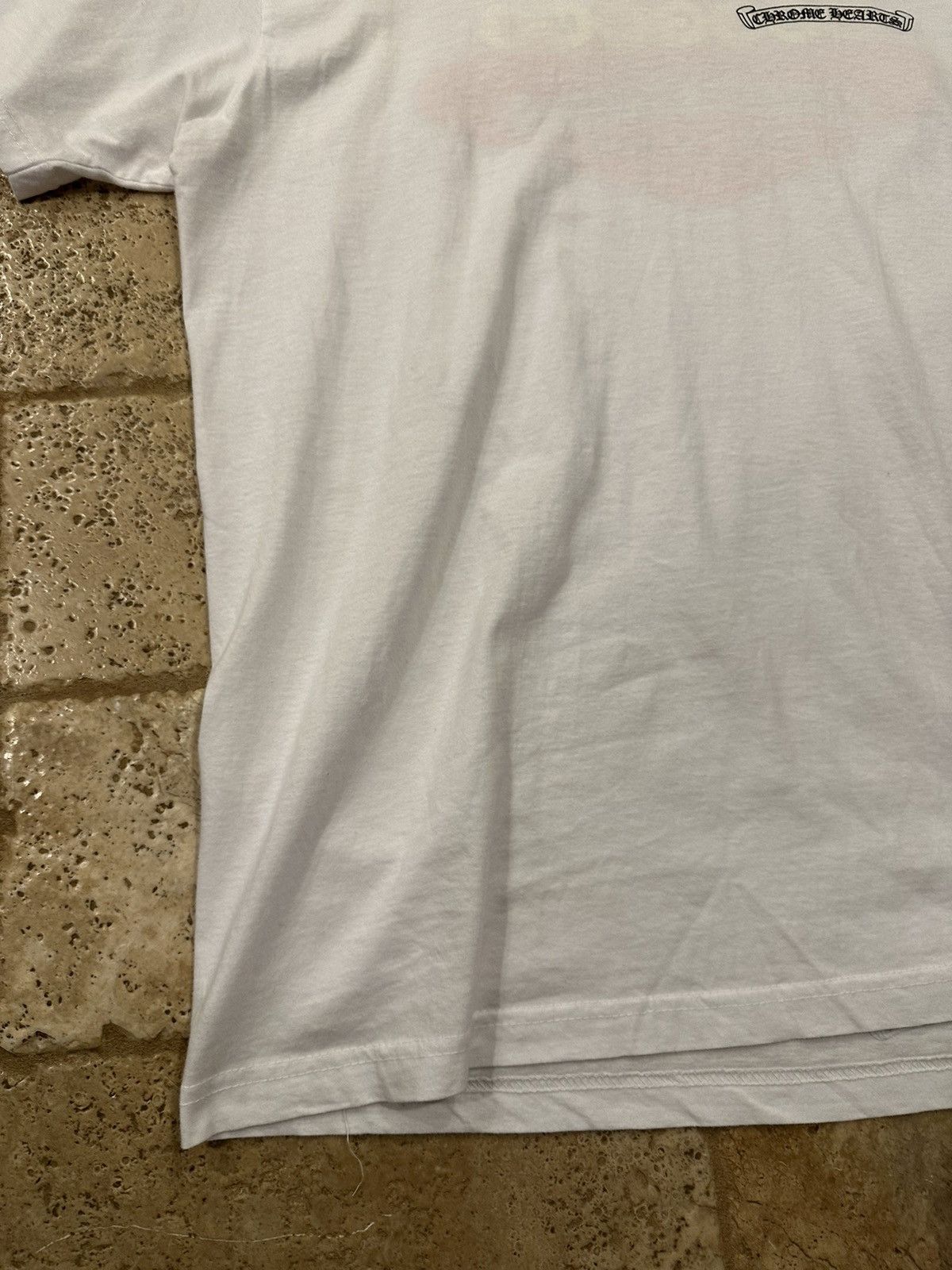Chrome Hearts Chrome Hearts Welcome to Las Vegas Scroll Logo White Tee Size US XL / EU 56 / 4 - 4 Thumbnail