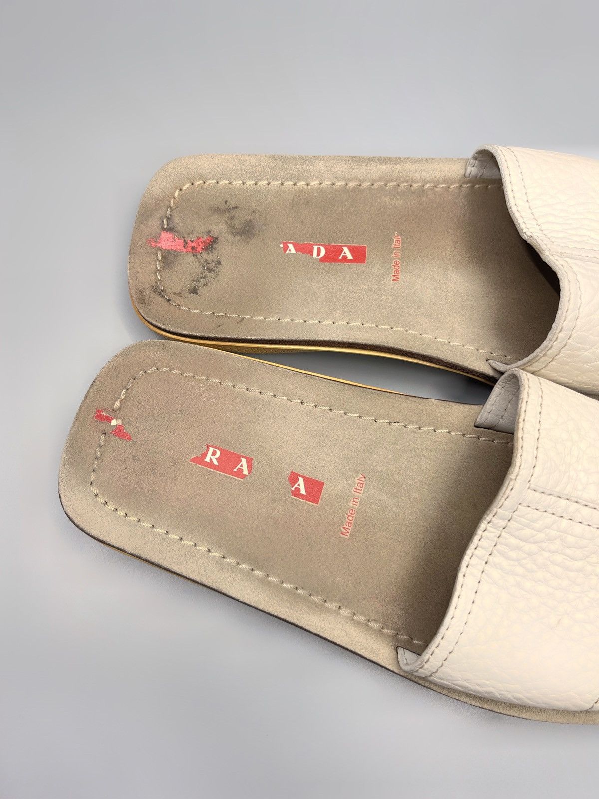 Prada Prada Leather Sandals Slide Size US 6.5 / IT 36.5 - 3 Thumbnail