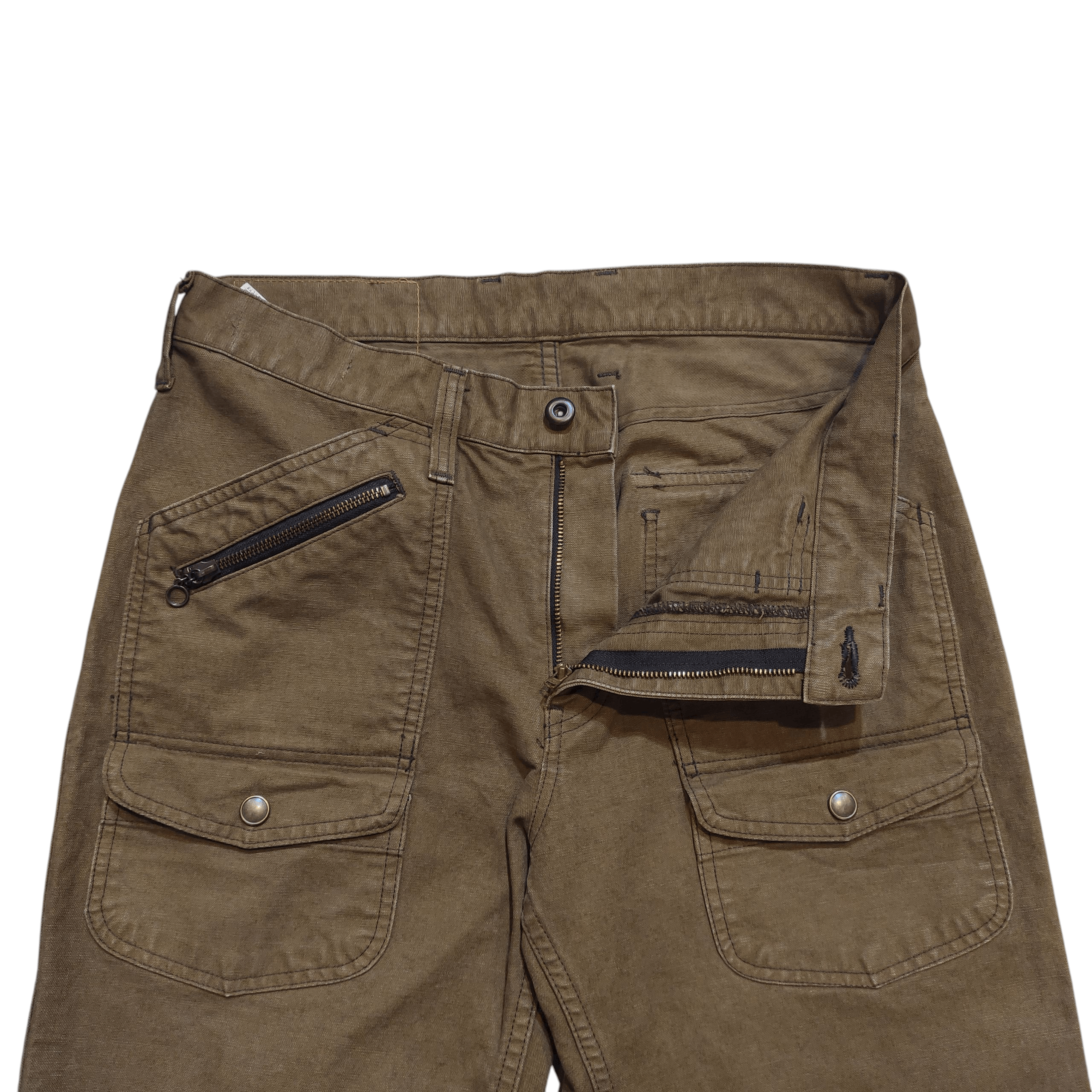 KOJIMA GENES Johnbull Bush Pants Duck canvas Vintage 2000s Size US 30 / EU 46 - 4 Thumbnail