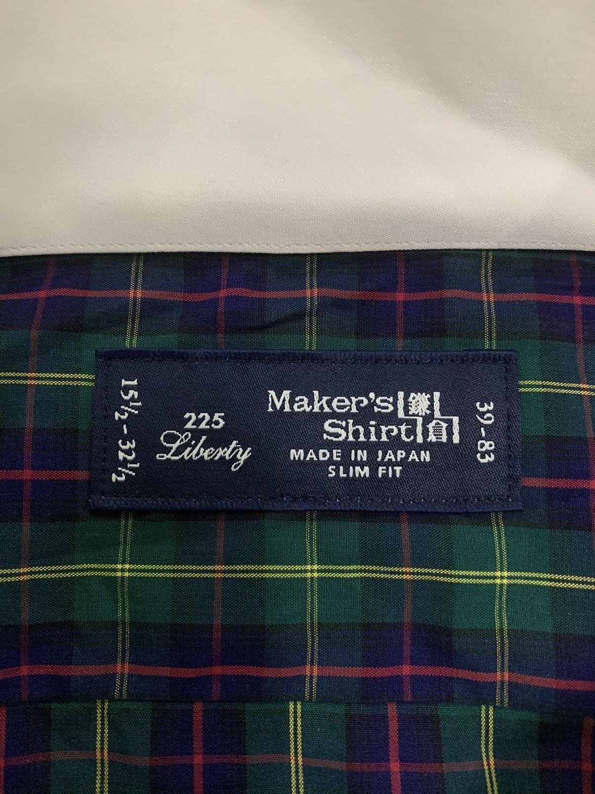 Kamakura KAMAKURA 225 LIBERTY CHECK PATTERNED - WING COLLAR L/S SHIRT Size US M / EU 48-50 / 2 - 3 Thumbnail