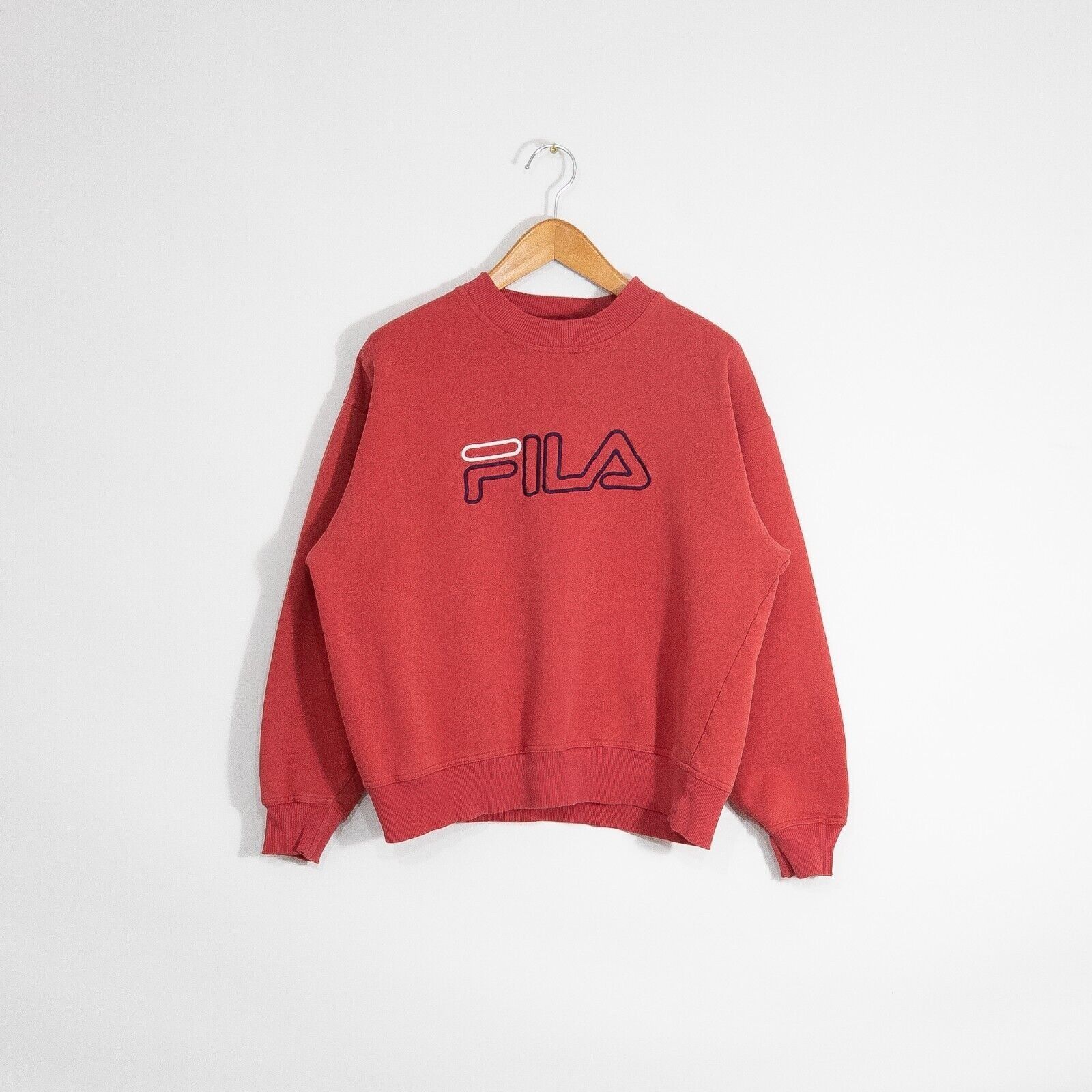 Fila Vintage 90s FILA Sweatshirt Mens Small - Boxy Cropped Faded Size US S / EU 44-46 / 1 - 1 Thumbnail