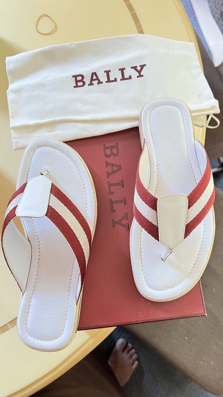 Bally RED BALLY BORDER - T/08 Size US 7 / EU 40 - 2 Thumbnail