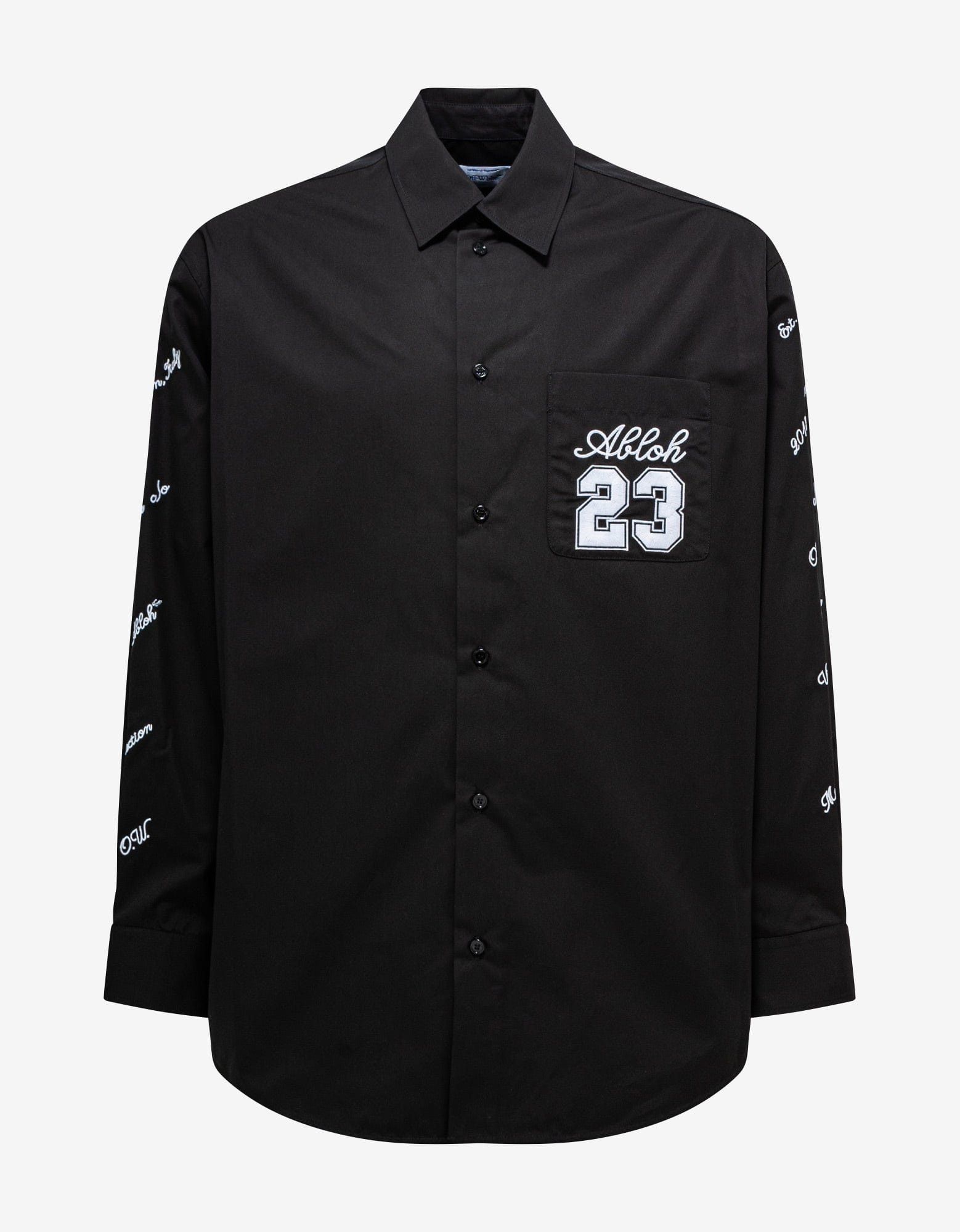 Image of Off White Black Ow 23 Overshirt, Men's (Size Small)