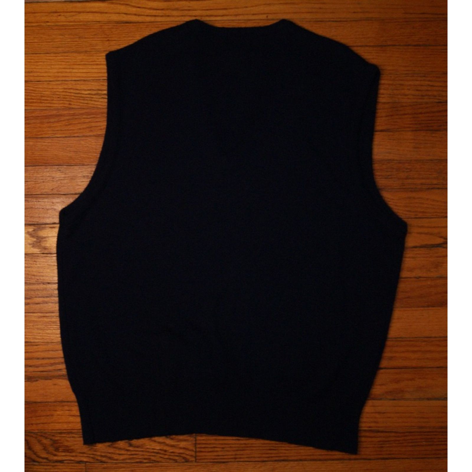 Vintage VTG The Mens Store JcPenney Mens XL Navy Vneck Sweater Vest Size US XL / EU 56 / 4 - 4 Thumbnail