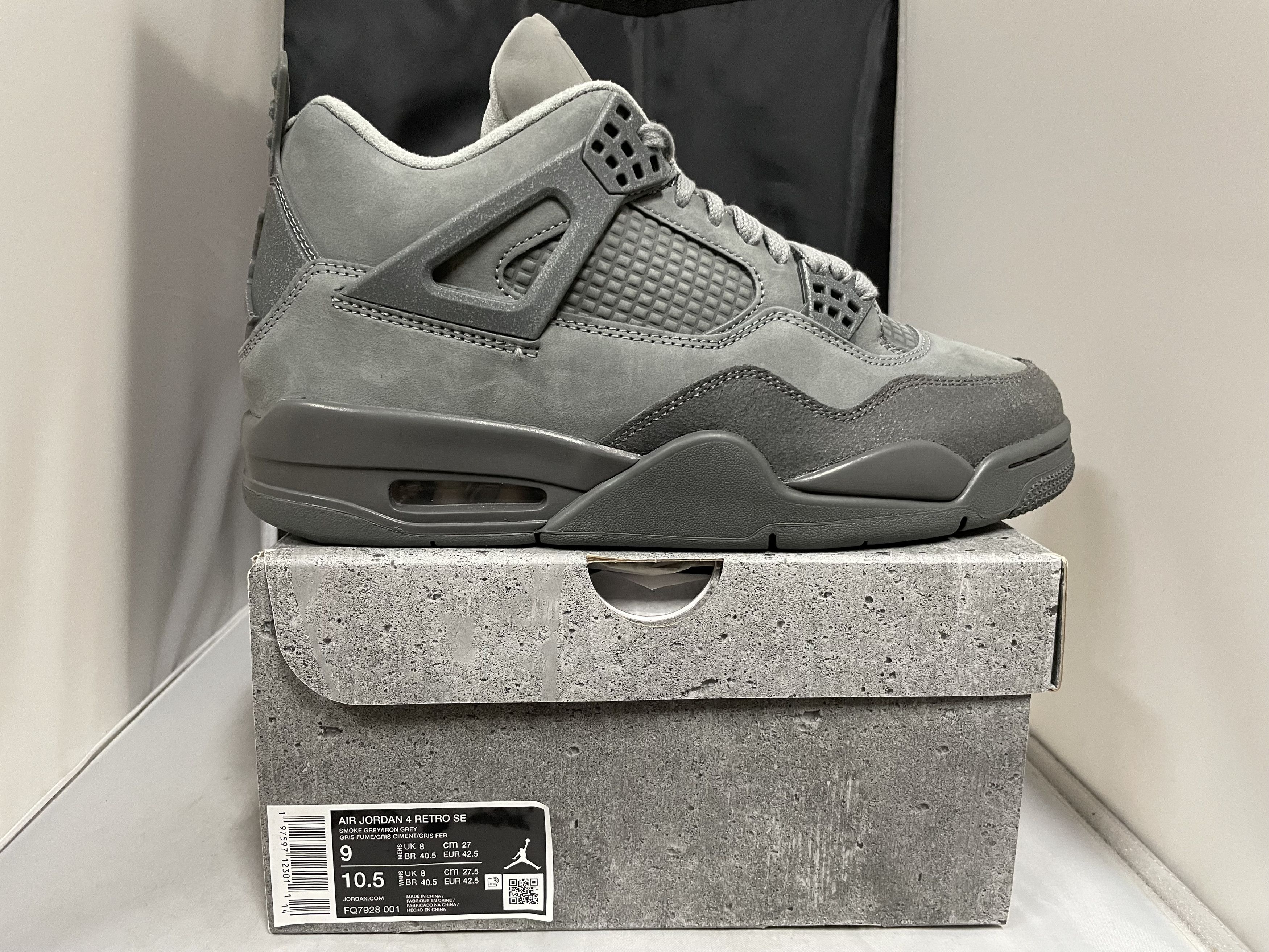 Jordan Brand Air Jordan 4 Retro SE 'Smoke Grey/Iron Grey' FQ7928 001 Size US 9 / EU 42 - 9 Thumbnail