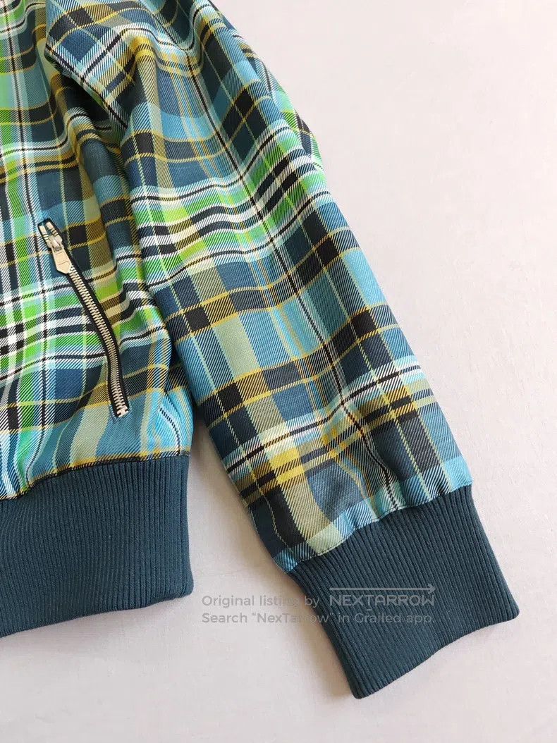 Hermes Hermes Two-Tone Plaid and Nylon Olive Green Loose Fit Jack Size US M / EU 48-50 / 2 - 6 Thumbnail