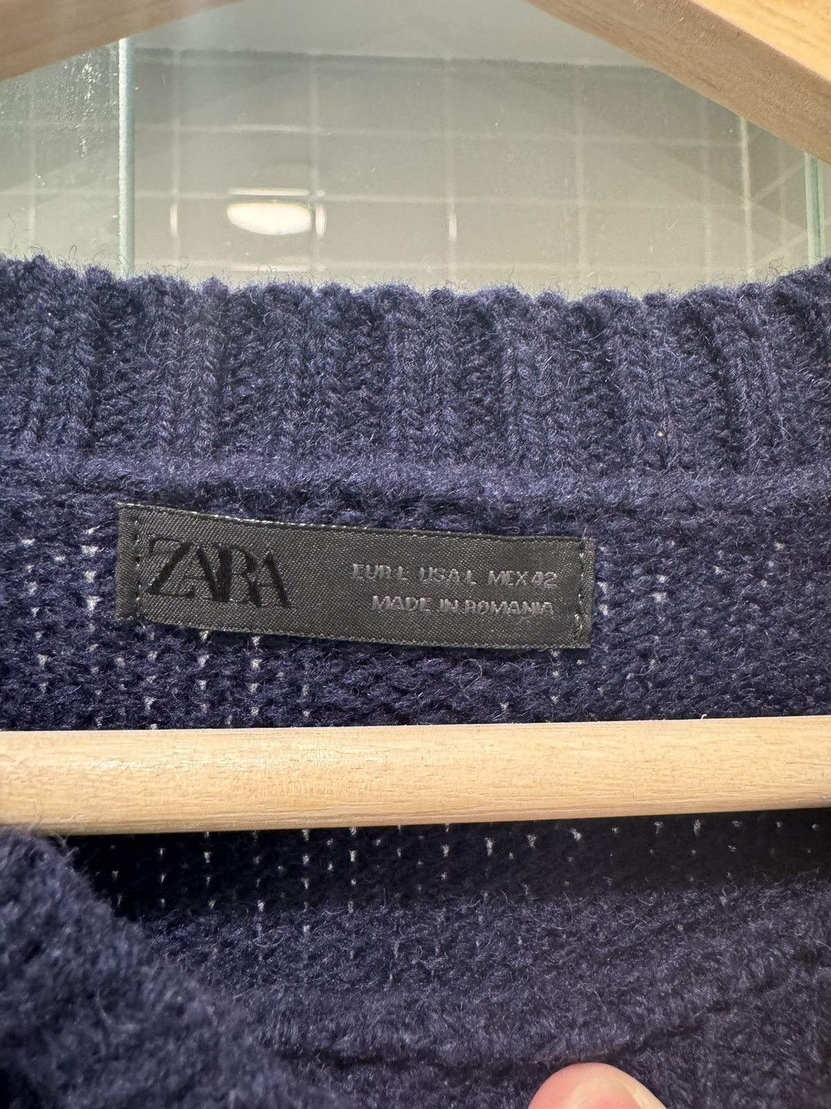 Zara Navy Zara Sweater Size US L / EU 52-54 / 3 - 2 Thumbnail