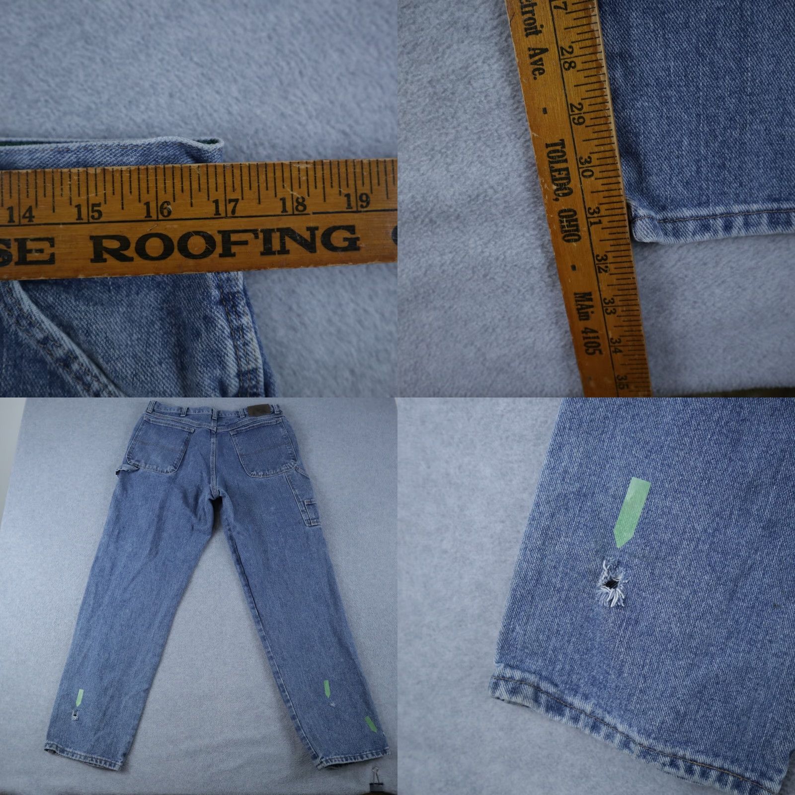Vintage Gander Mountain Jeans Mens 36x32 Carpenter Utility Painter Denim Blue Jeans Mens 36x32 Blue Size US 36 / EU 52 - 8 Thumbnail