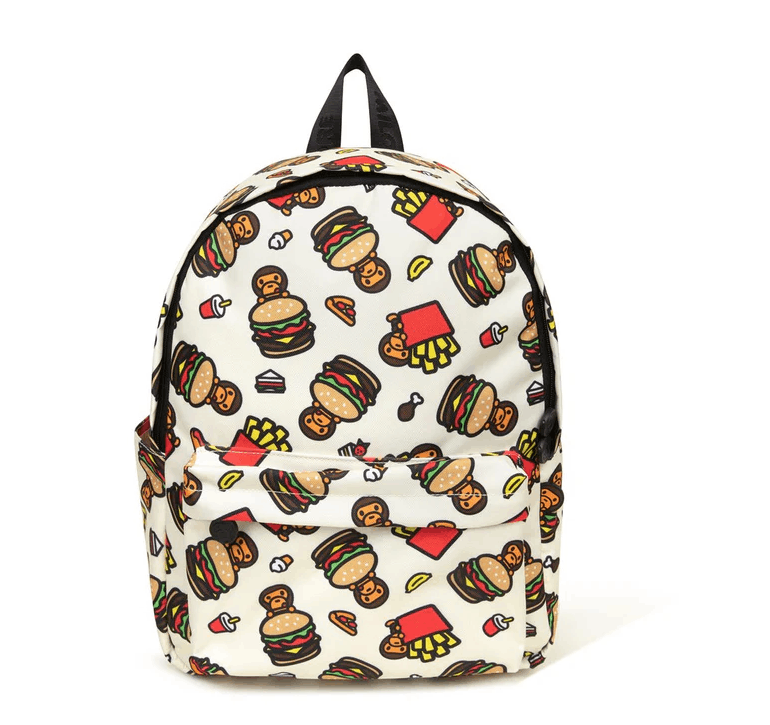 Bape NEW BABY MILO MEDIUM hamburger BACKPACK Size ONE SIZE - 1 Thumbnail