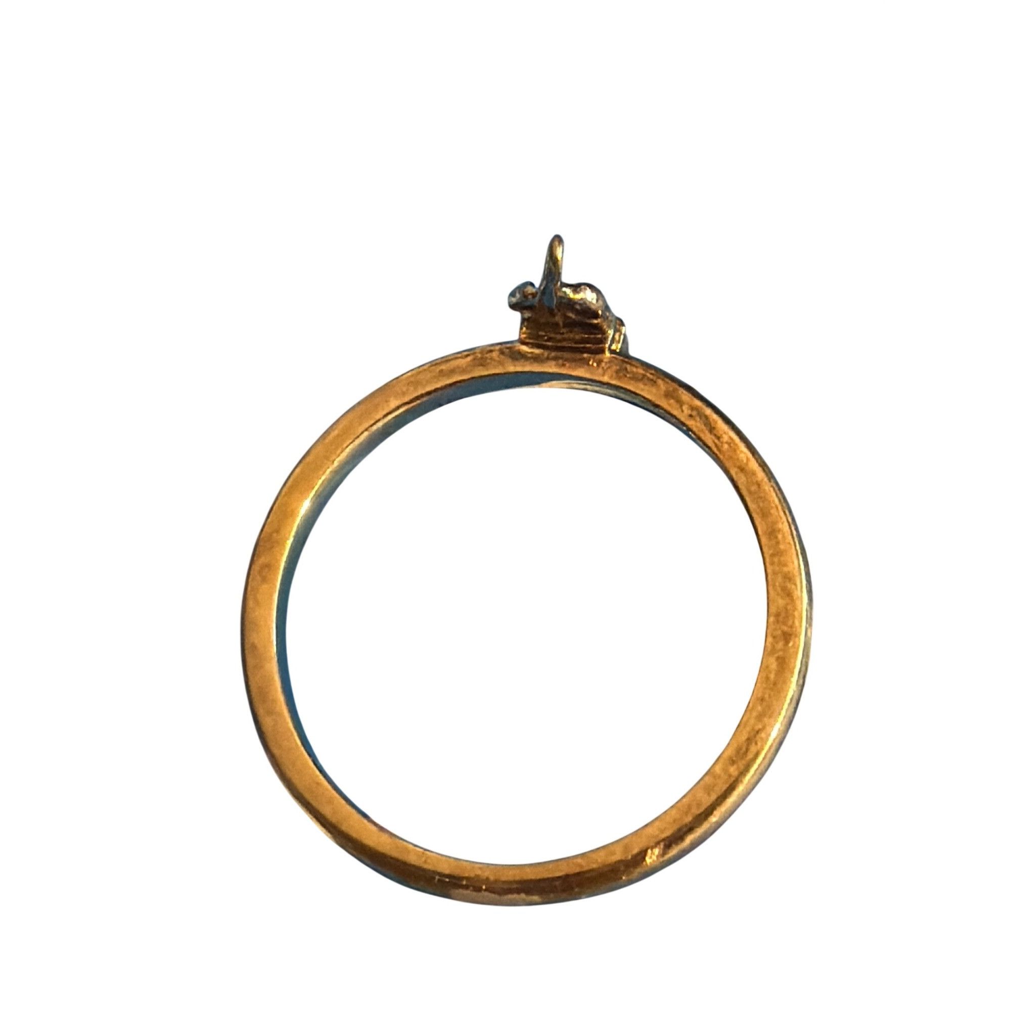 Other Gold Plated Sterling Silver Feather Ring Minimalist Dainty 9 Size ONE SIZE - 3 Thumbnail