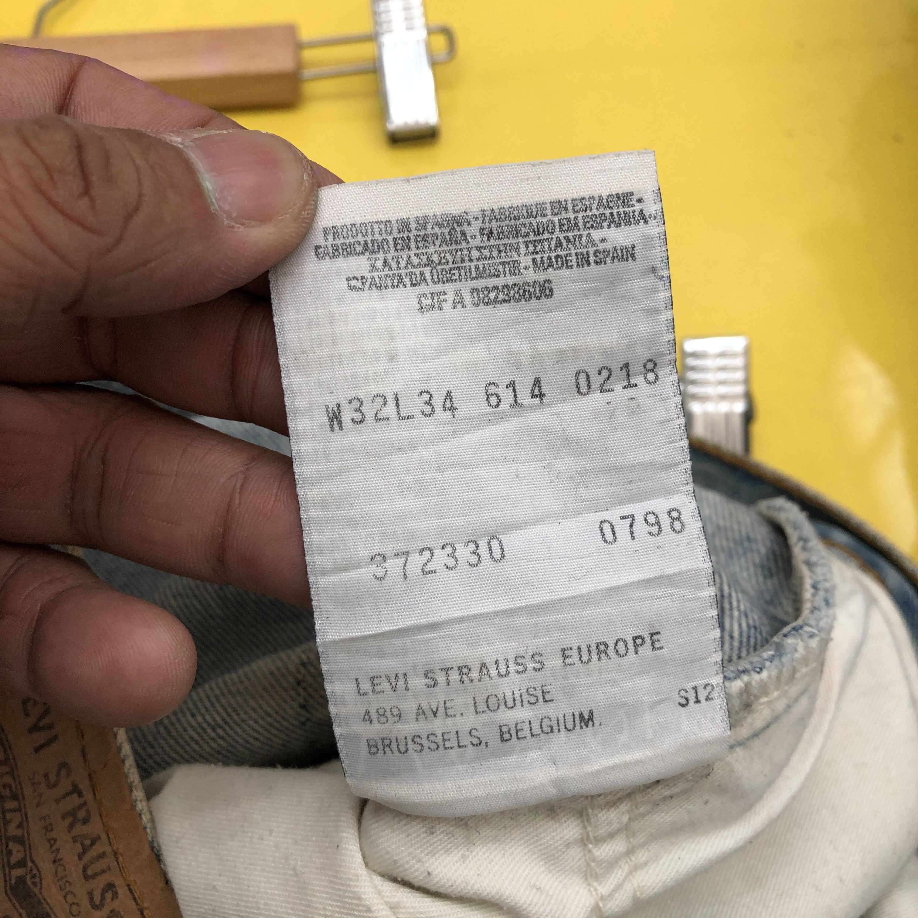 Levi's × Vintage Vintage Levis 614 Faded Jeans Orange Tab Light Wash Denim Size US 30 / EU 46 - 10 Thumbnail