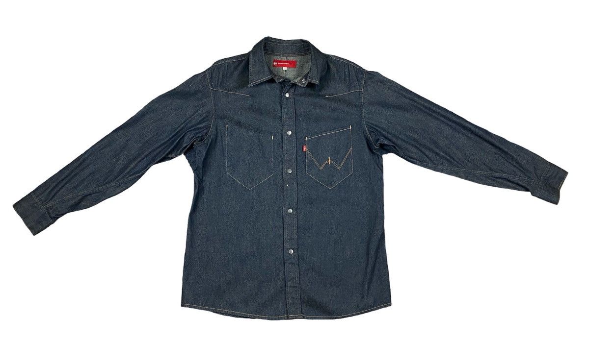 Edwin × Vintage Vintage E Function Edwin Denim Shirt Size US M / EU 48-50 / 2 - 11 Thumbnail