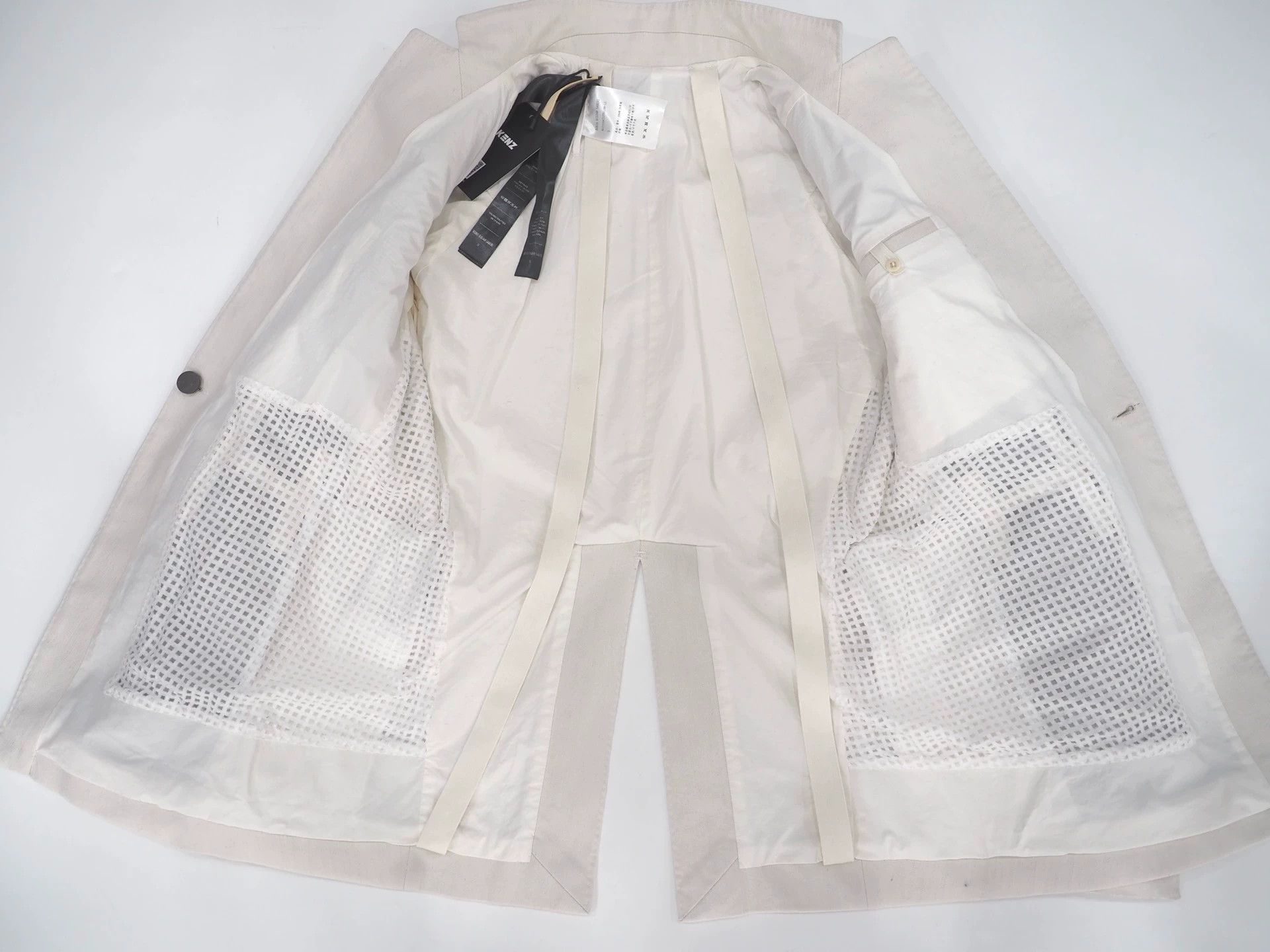 Boris Bidjan Saberi BBS Light Gray Single-Breasted Straight-Collar Blazer Size 40S - 3 Thumbnail